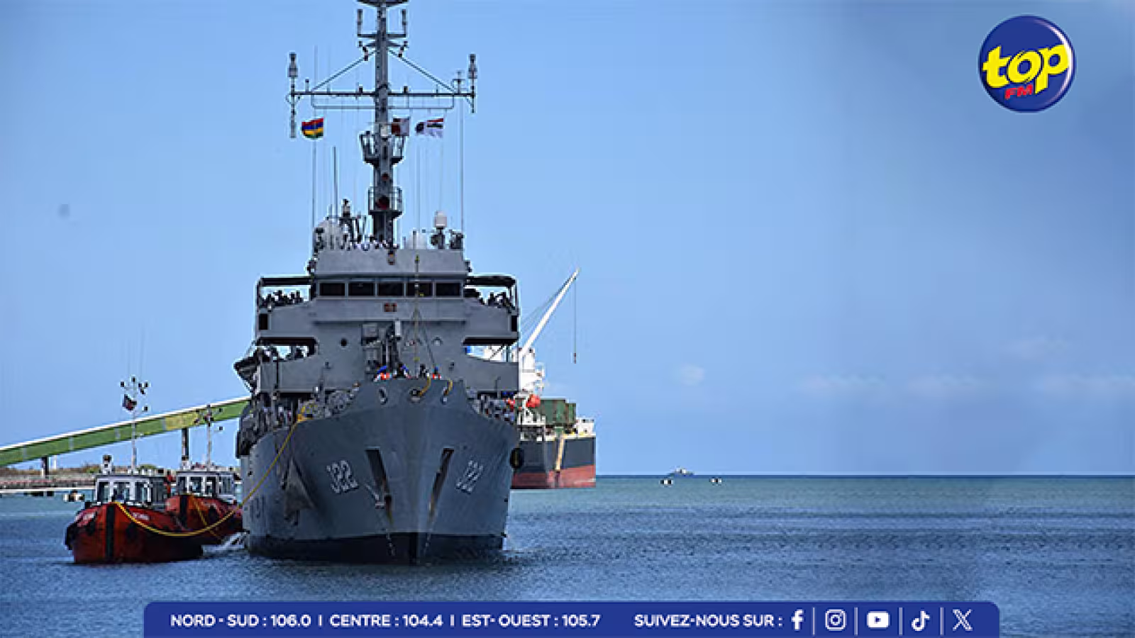 Partenariat maritime Inde-Maurice : l’INS Sarvekshak en visite à Port Louis