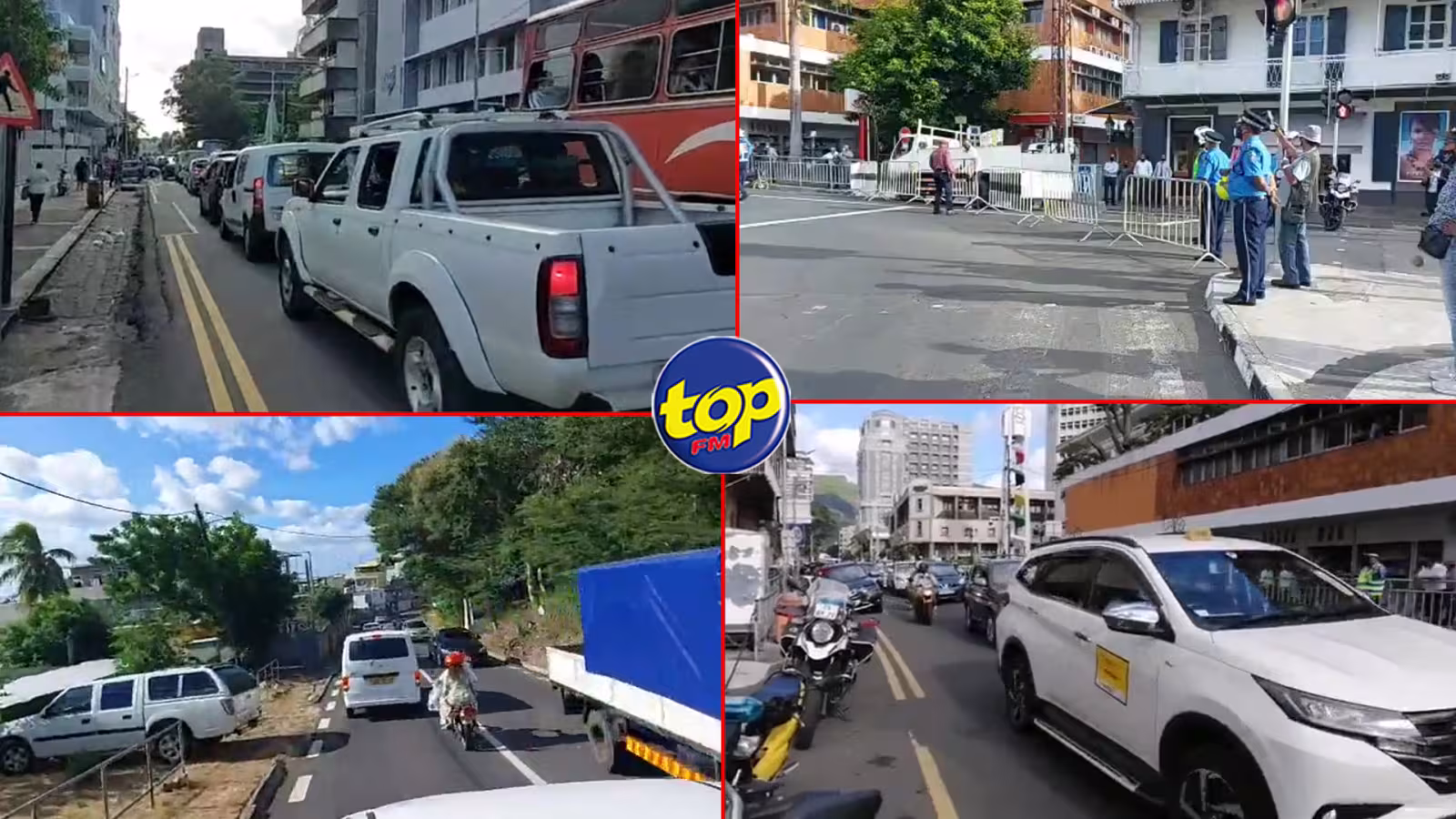 Opération 20km/h : la police déjoue le plan de Linion Pep Morisien en fermant le chemin donnant accès au Parlement ainsi que le bureau du Premier ministre alors que la Place d’Armes a été barricadée !