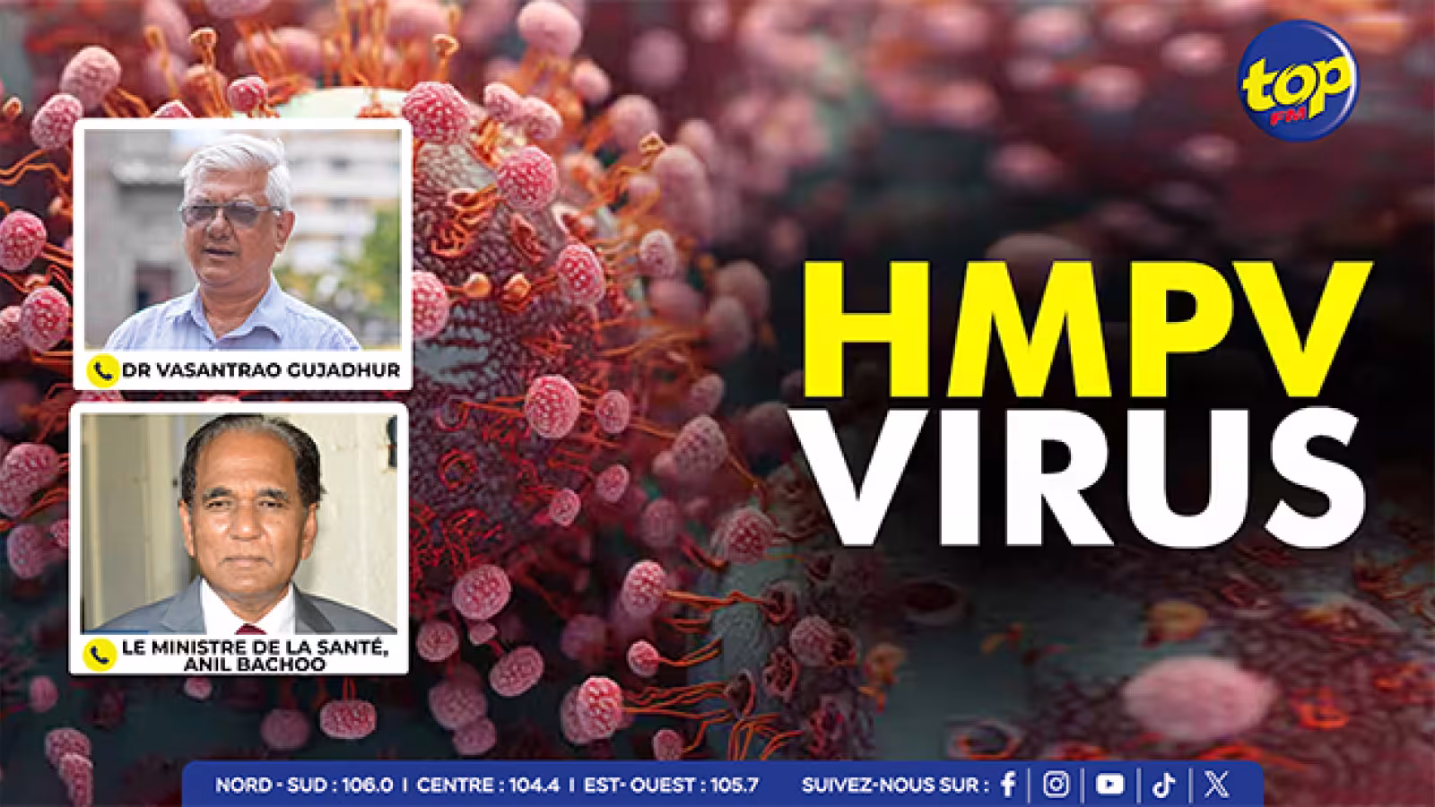 Propagation du métapneumovirus humain en Chine : « Il n’y a aucune raison de paniquer », rassure le ministre Anil Bachoo