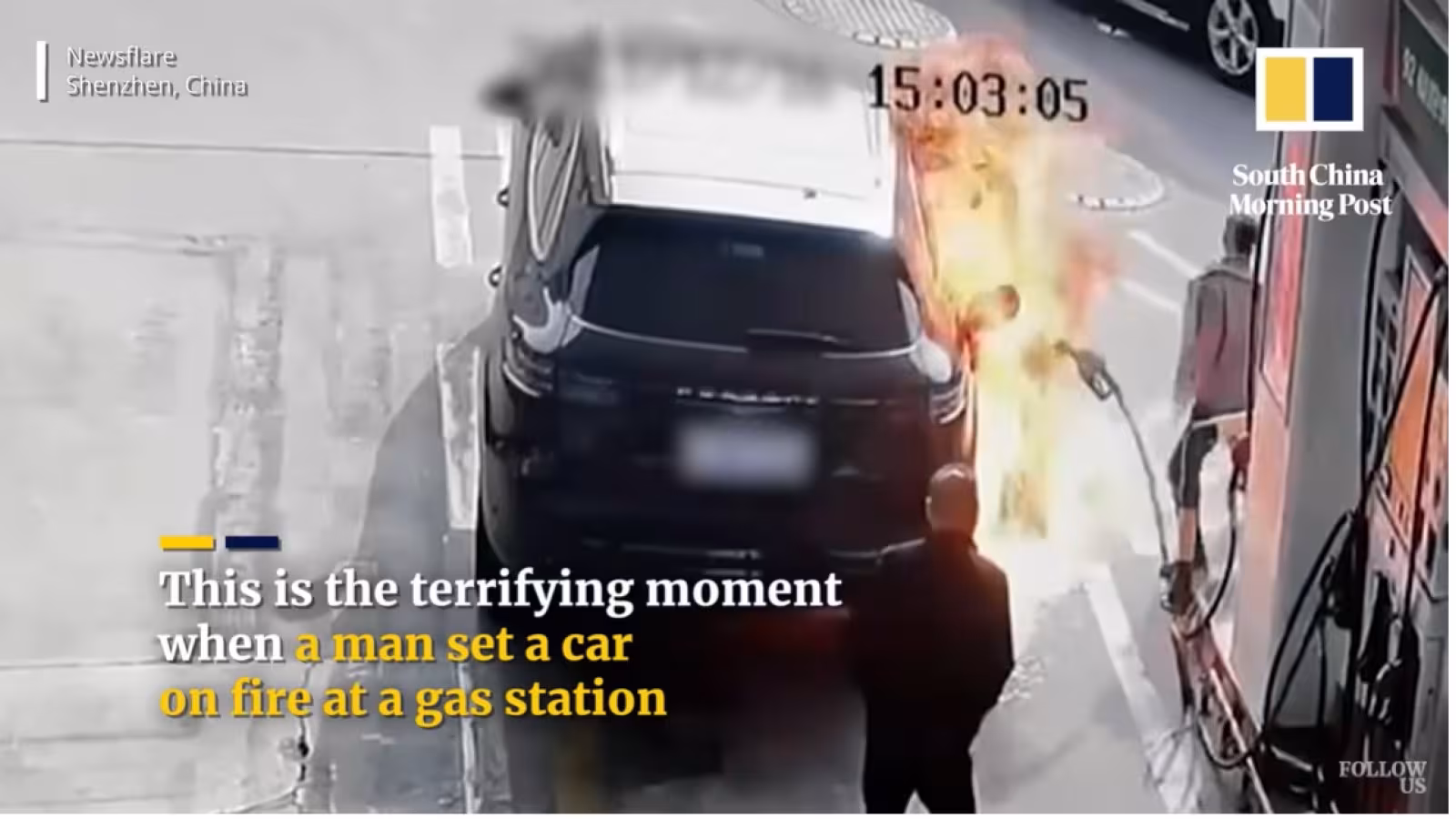 Parce qu’-il déteste les riches : Il met le feu à une Porsche sur une station d’essence