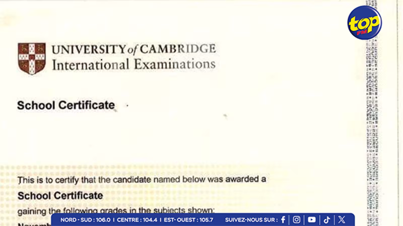 Résultats du School Certificate 2024 : une réforme audacieuse pour faciliter l’accès en Grade 12
