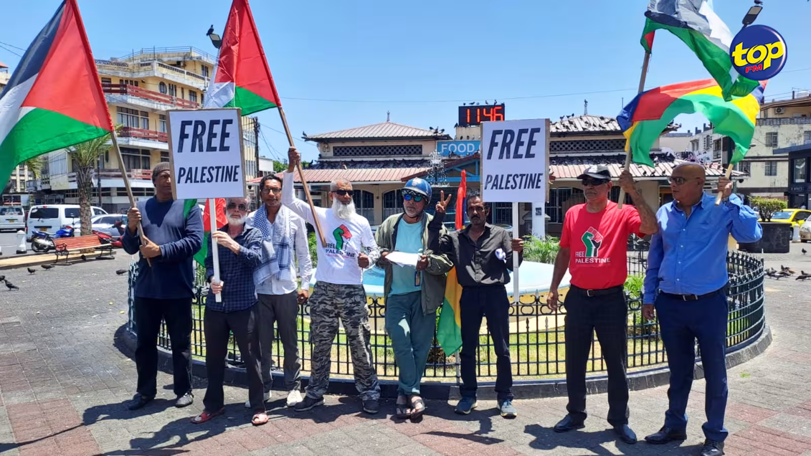 Au Square Khadafi ce jeudi matin : Manifestation des activistes en soutien aux Palestiniens