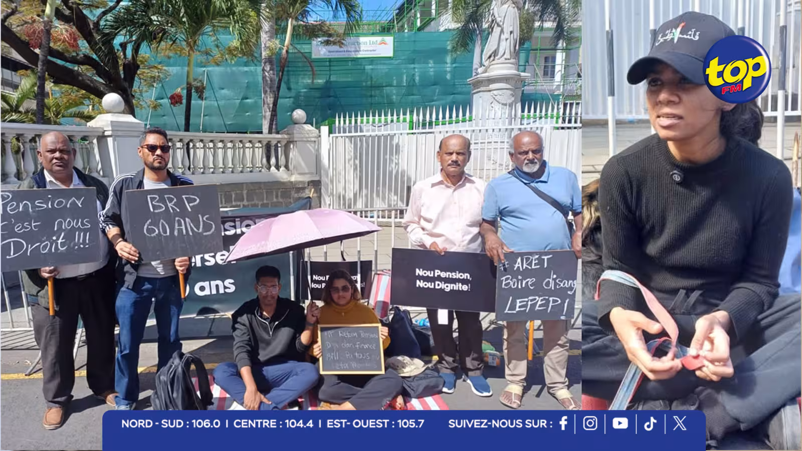 4ème jour de sit-in : les opposants à la réforme des pensions restent mobilisés 