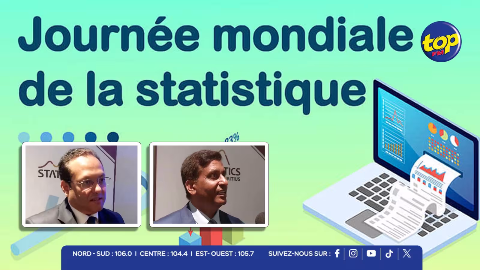 Journée mondiale de la statistique : Des statistiques fiables pour une gouvernance transparente 