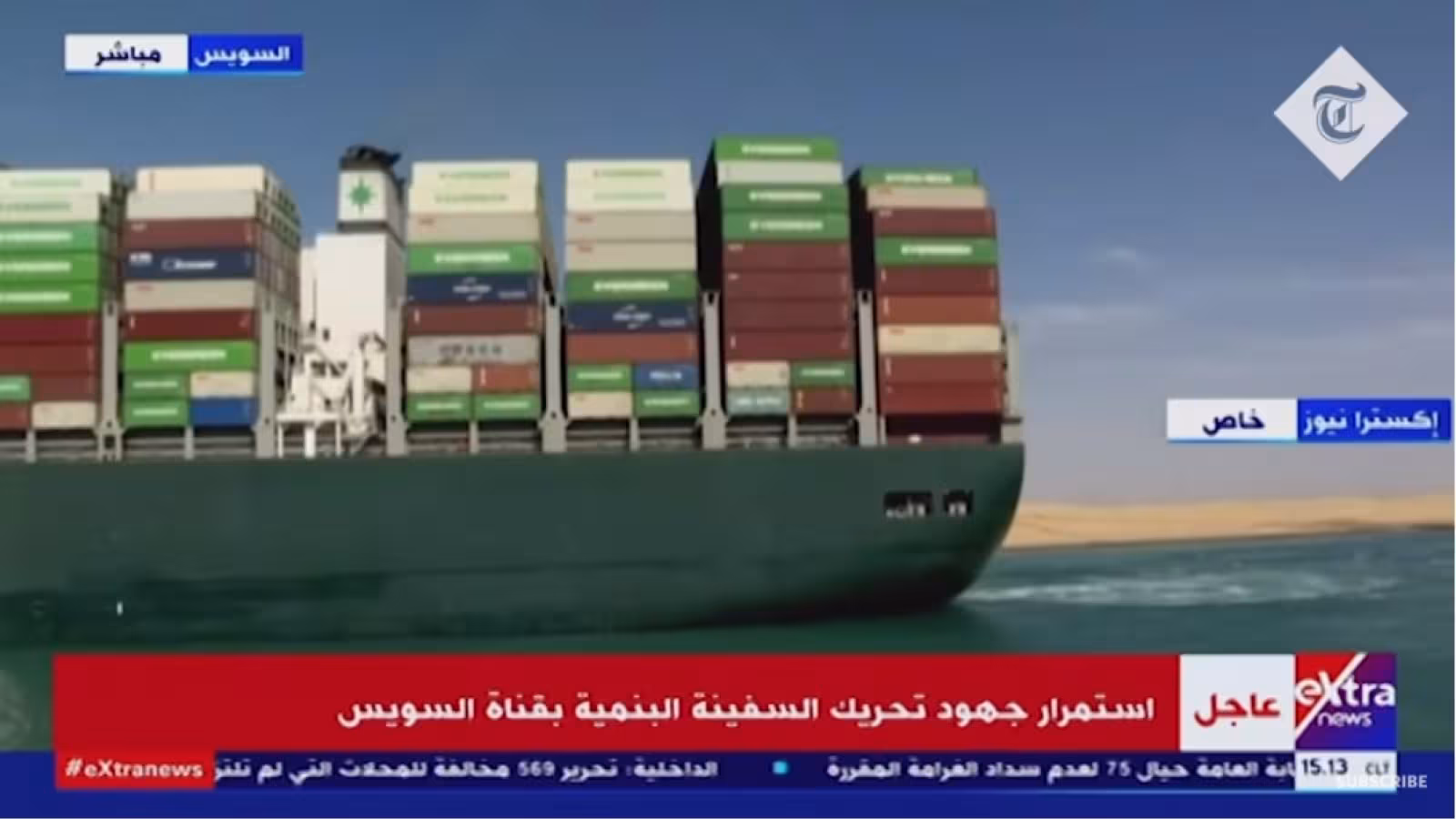 Renfloué, l’Ever Given a repris sa route hier soir, débloquant le canal de Suez