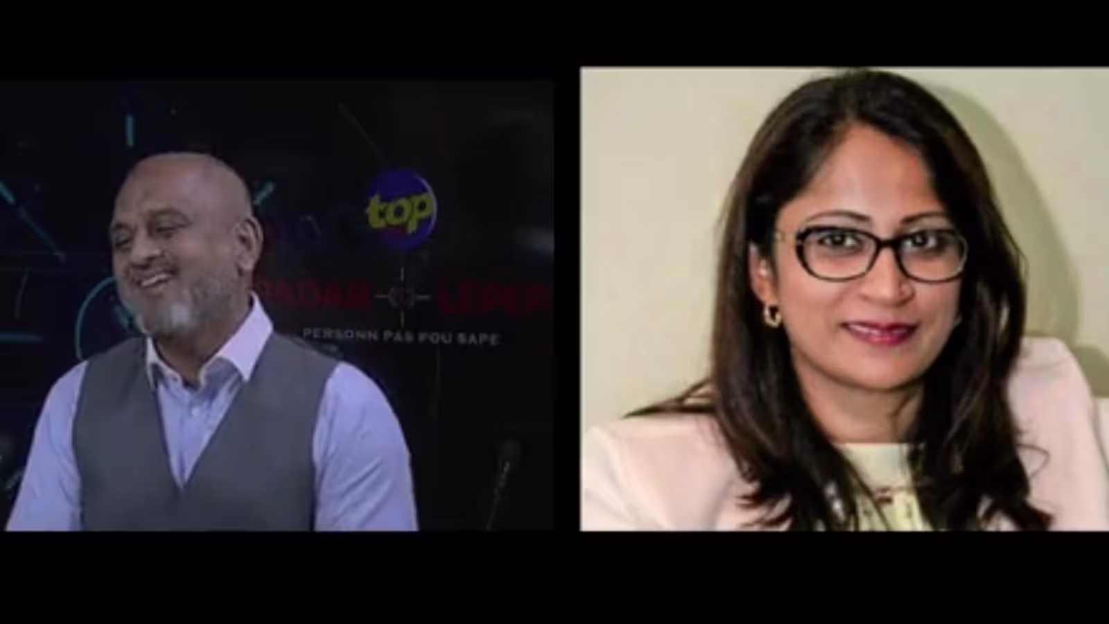 Lien entre la mafia de la drogue et la politique : clash entre Reza Uteem et Roubina Jadoo-Jaunboccus dans Radar Lepep hier ; ‘j’ai la conscience claire’, lance l’ancienne ministre MSM alors que Reza Uteem dit l’attendre de pied ferme aux prochaines élections