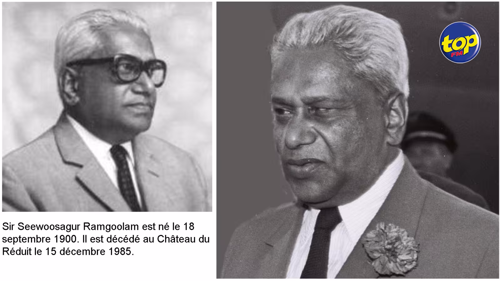 37e anniversaire de la mort de Sir Seewoosagur Ramgoolam  : le 15 décembre 1985, l’ancien leader du Parti Travailliste ou ‘Chacha’ pour de nombreux mauriciens, tirait sa révérence