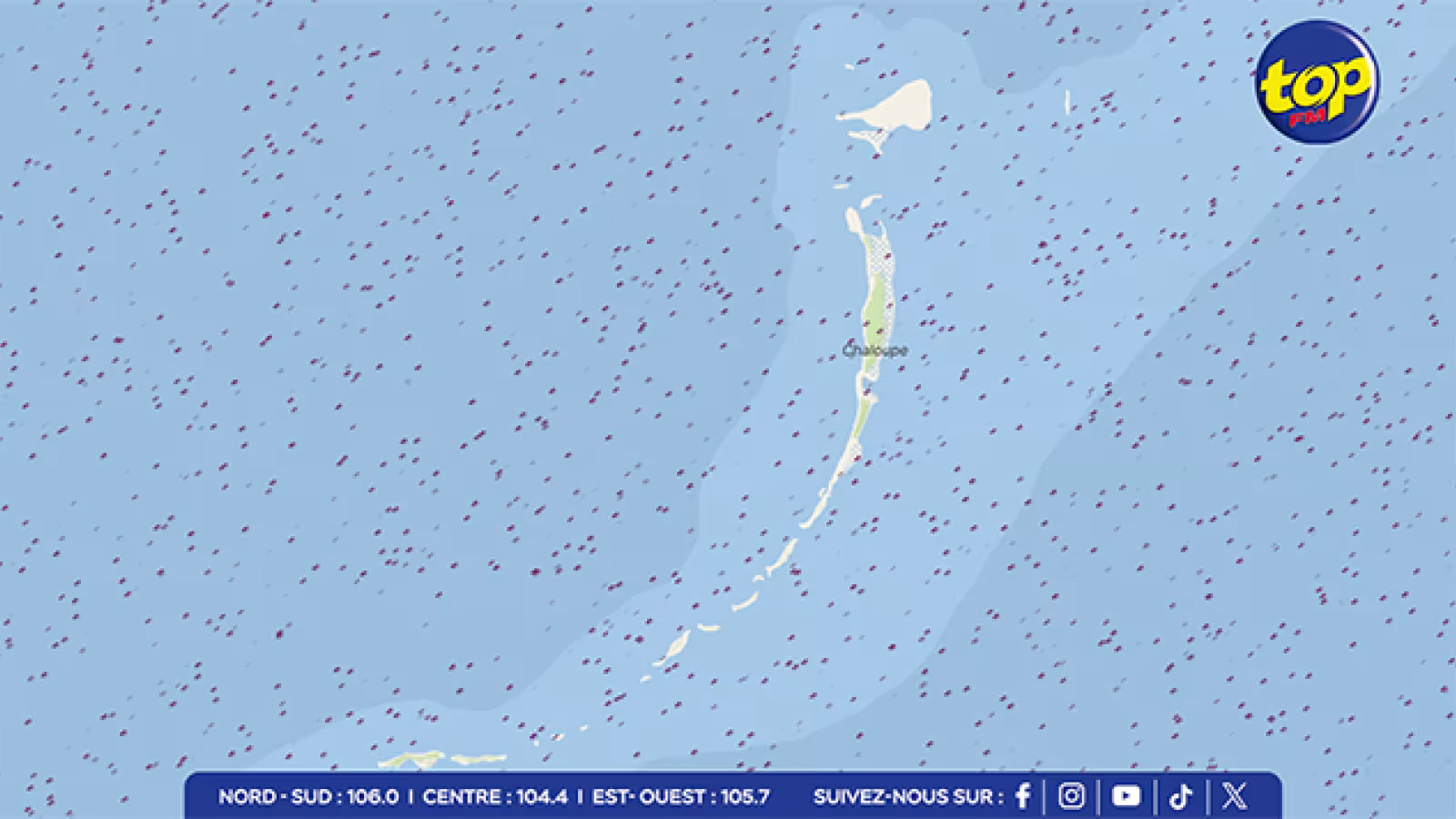 St Brandon : Avis de fortes pluies, vents forts et houles en vigueur