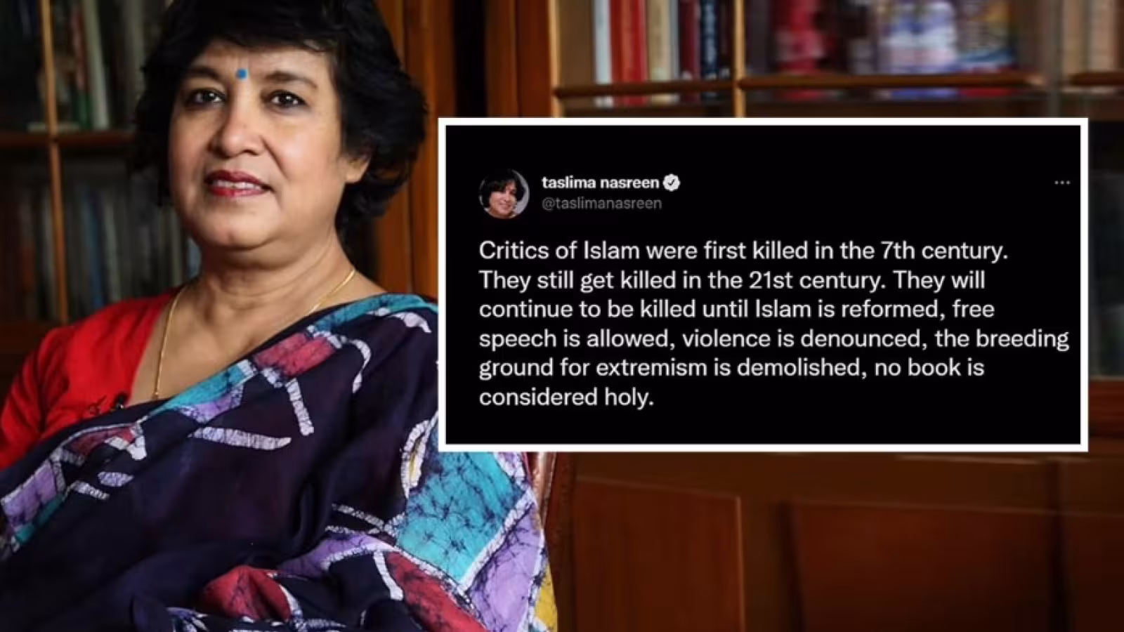 Après l’attaque de Salman Rushdie : Taslima Nasreen affirme que les détracteurs de l’islam seront tués jusqu’à ce que la religion soit réformée