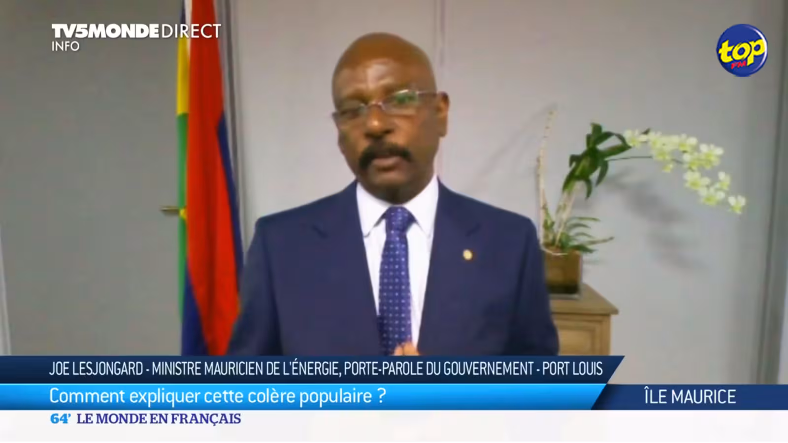 Marche pacifique du 13 février : ‘c’était une marche purement politique de l’opposition et non citoyenne’, selon Joe Lesjongard sur TV5 Monde