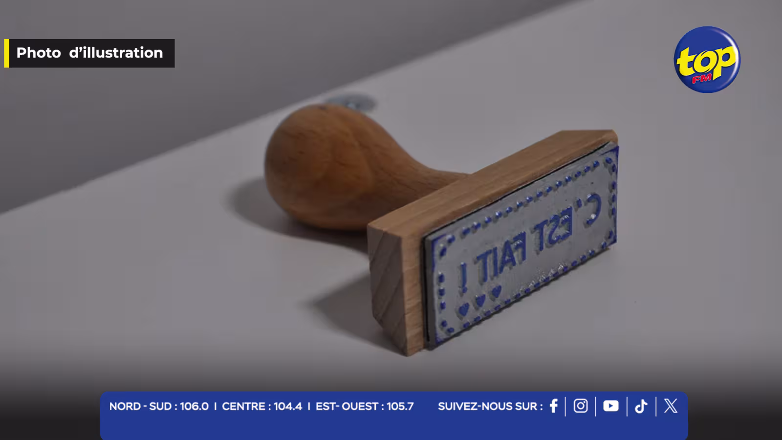 Tampon manche en bois brun