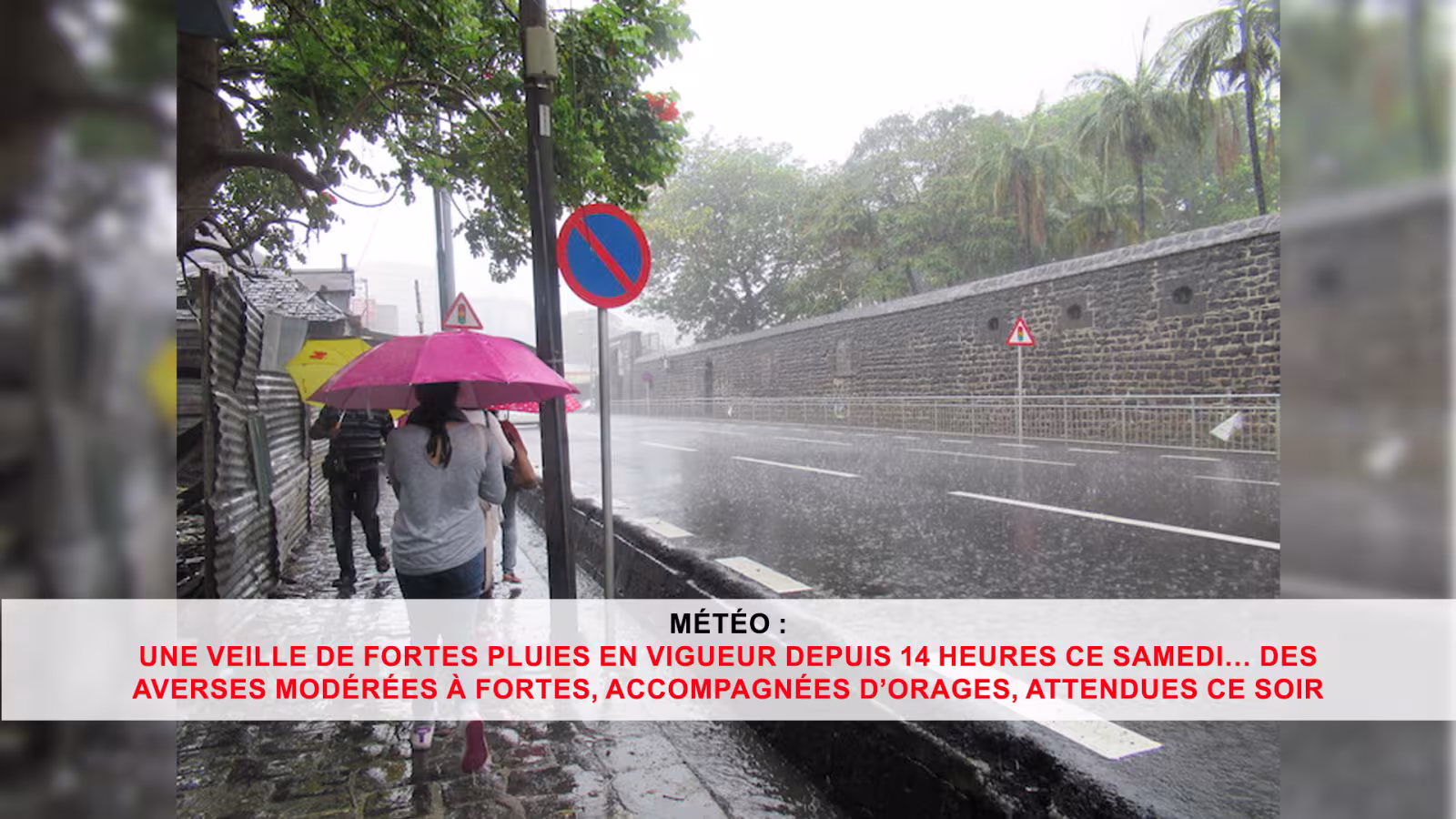 Météo : Une veille de fortes pluies en vigueur depuis 14 heures ce samedi… des averses modérées à fortes, accompagnées d’orages, attendues ce soir