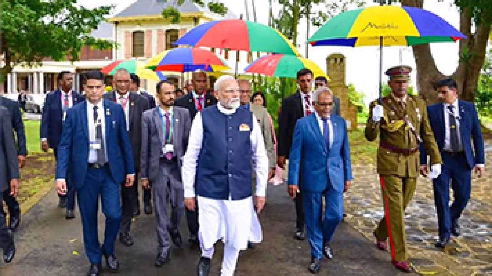 Fête nationale : Narendra Modi à la State House