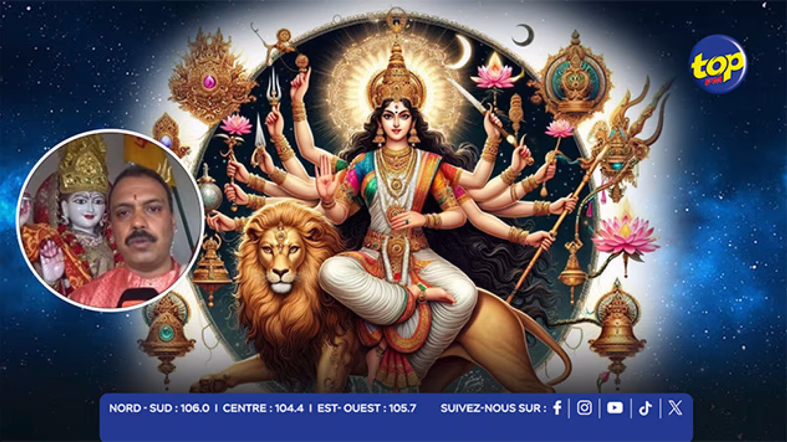Navratri : Les dévots honorent Chandraghanta, la déesse guerrière à la cloche lunaire, ce mercredi