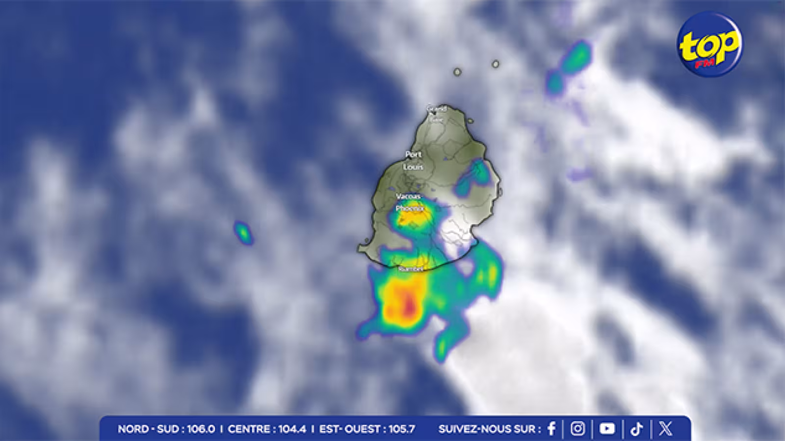 Météo : Une veille de fortes pluies en vigueur à Maurice
