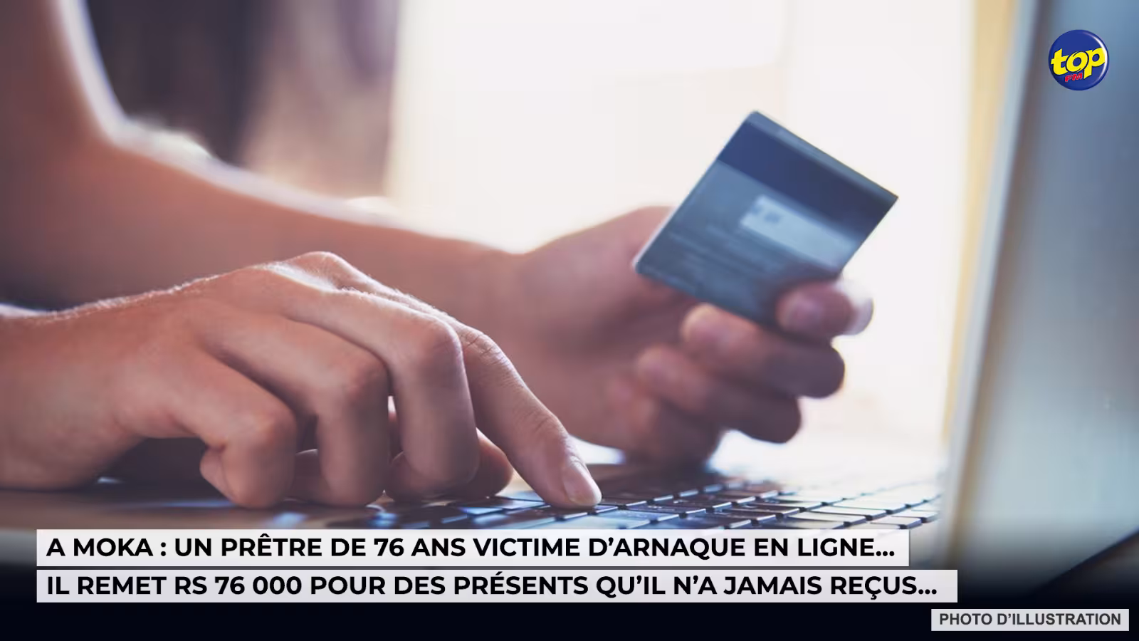 A Moka : Un prêtre de 76 ans victime d’arnaque en ligne…Il remet Rs 76 000 pour des présents qu’il n’a jamais reçus…