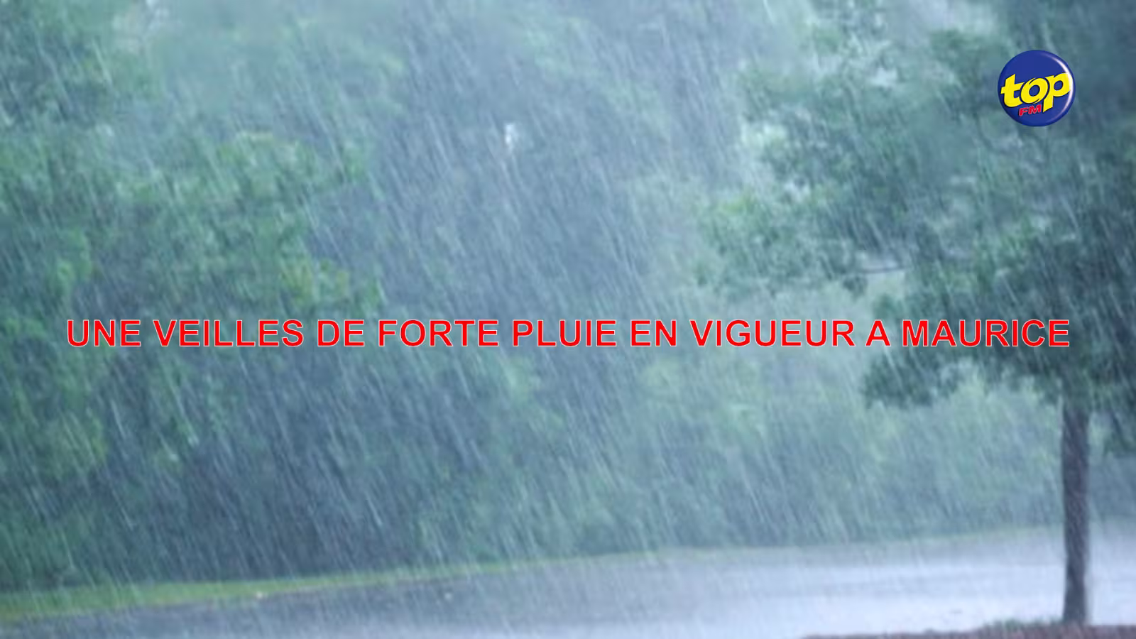 Un avis de veille de fortes pluies  émis à 04 :30 ce jeudi matin : Des averses modérées à localement fortes, accompagnées d’orages  attendues à partir de 13 :00