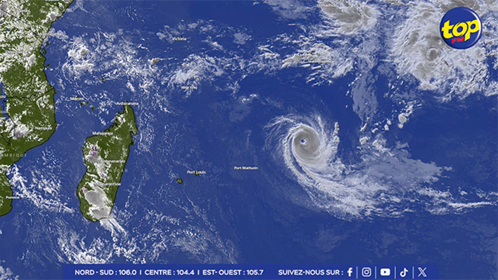 Météo : À partir de mardi, le cyclone Bheki se rapprochera des Mascareignes, vigilance accrue à Rodrigues
