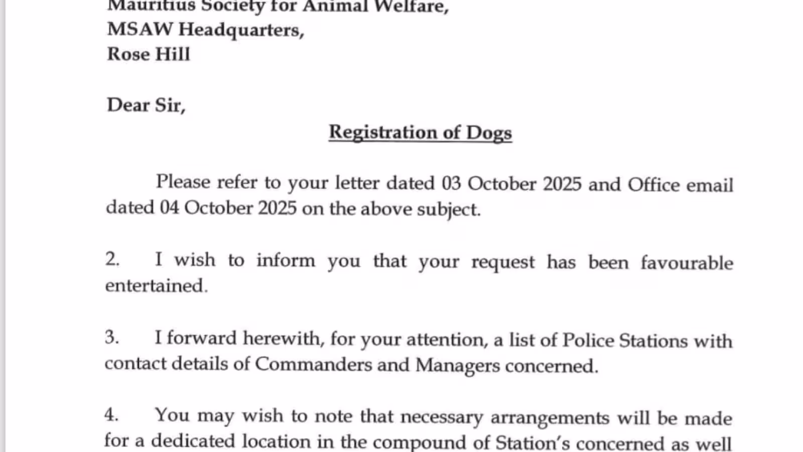 Enregistrement des animaux : les postes de police mobilisés
