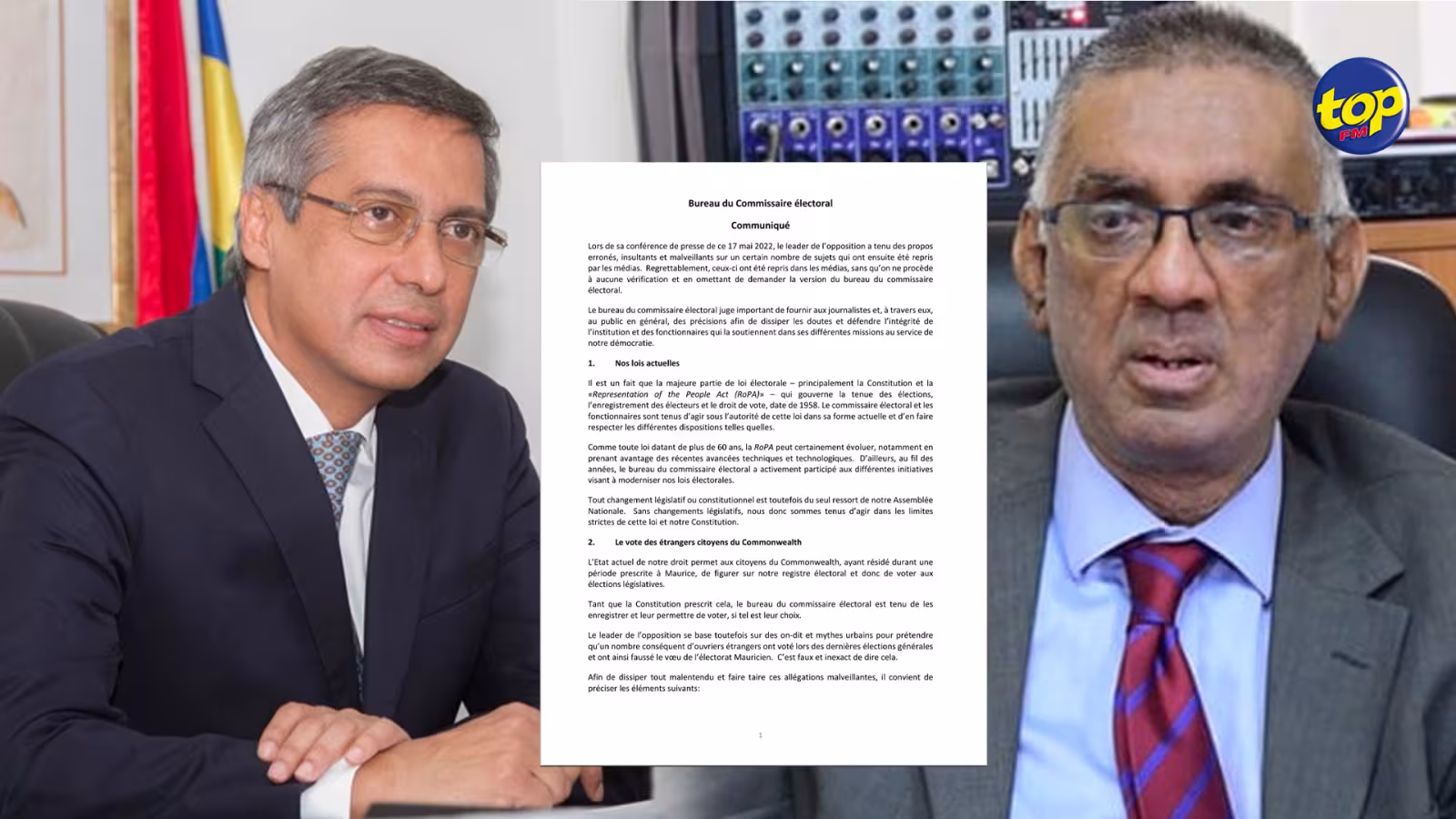 Vote des citoyens du Commonwealth à Maurice : « Le leader de l’opposition se base sur des on-dit et des mythes pour prétendre que des ouvriers étrangers ont faussé le vote de l’électorat mauricien », réplique le bureau du commissaire électoral
