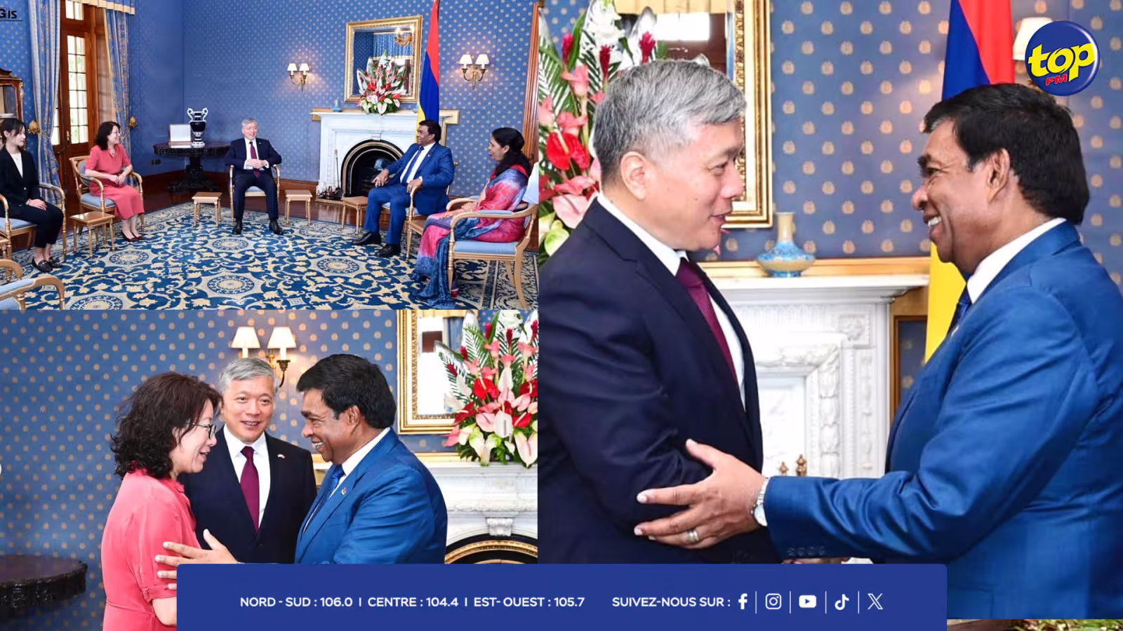 Relations bilatérales : L'ambassadeur chinois Zhu Liying fait ses adieux au président Prithvirajsing Roopun