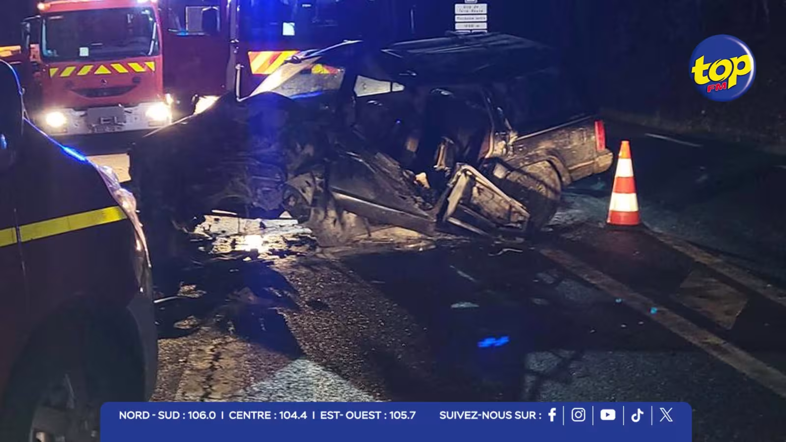 Accident entre un autobus et un 4x4 hier soir : Aucun blessé à déplorer