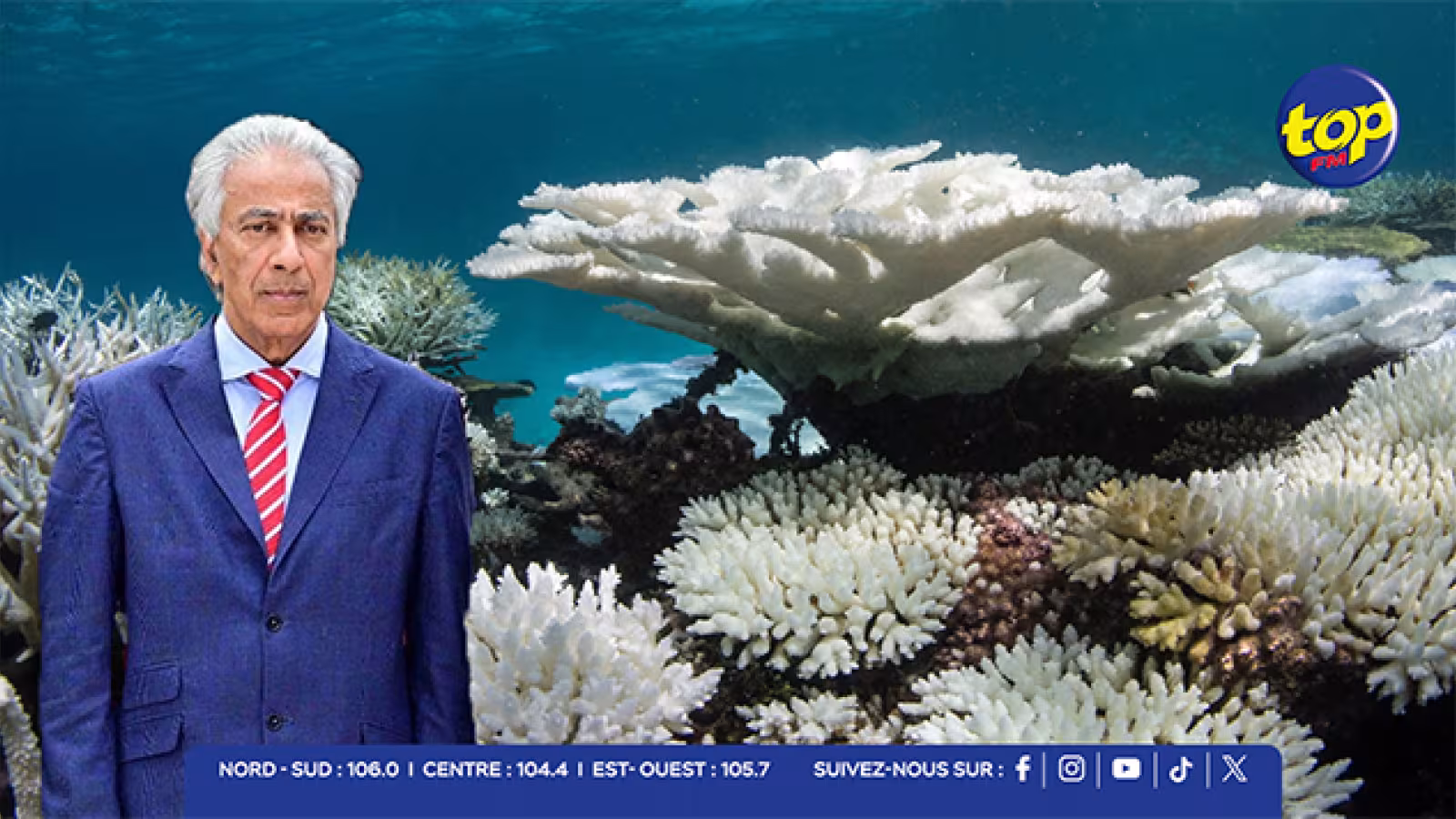 ‘Coral Bleaching’ : « Plus de 80 % de blanchissement sur certains sites et près de 50 % de mortalité corallienne », alerte Arvin Boolell