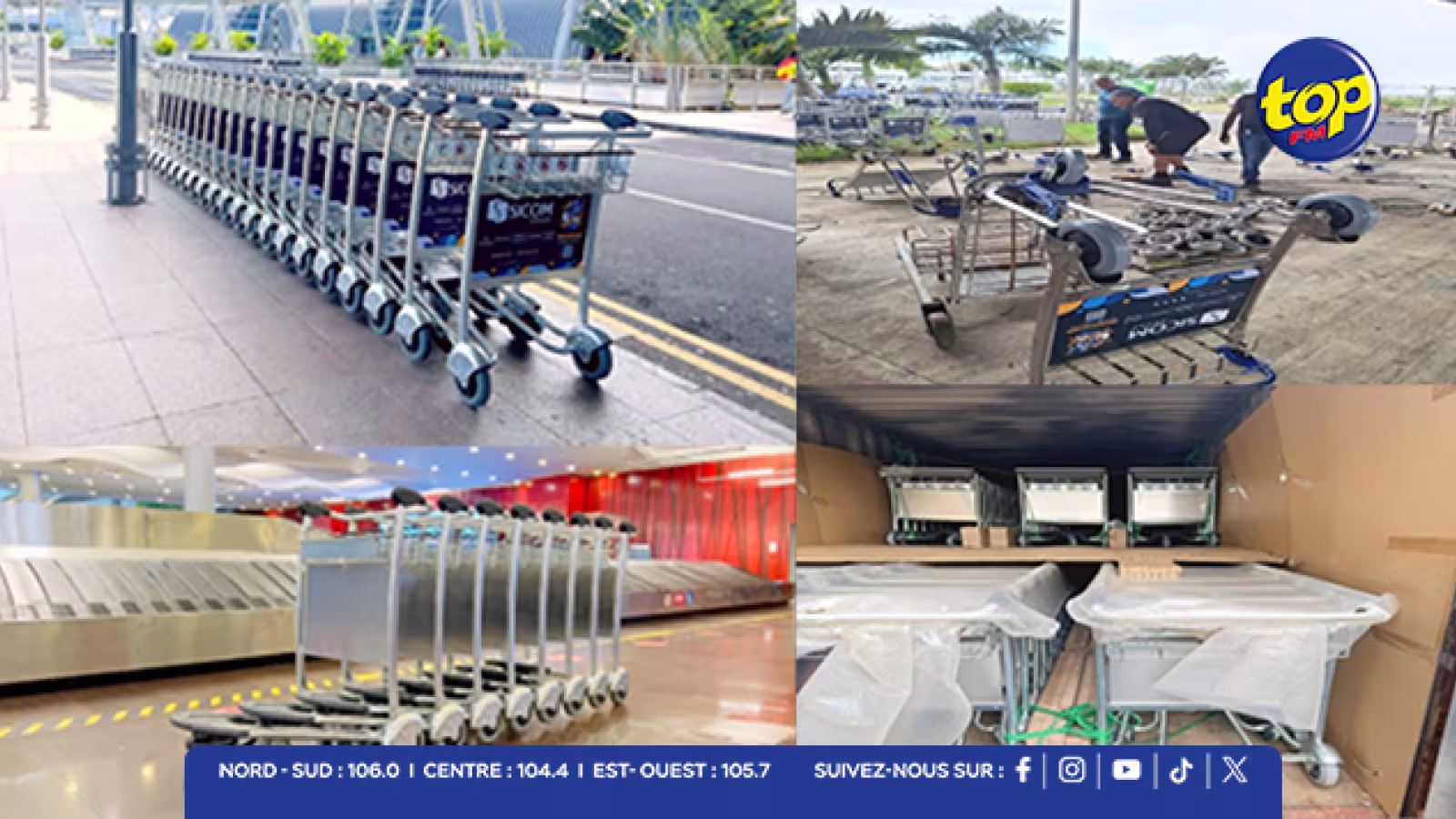 À l’aéroport SSR : de nouveaux chariots pour améliorer le service offert aux passagers