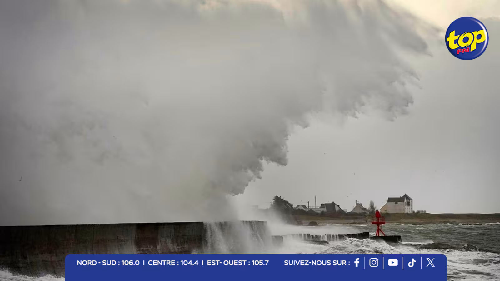 Tempête Benjamin : rafales supérieures à 100 km/h et vigilance orange sur 7 départements