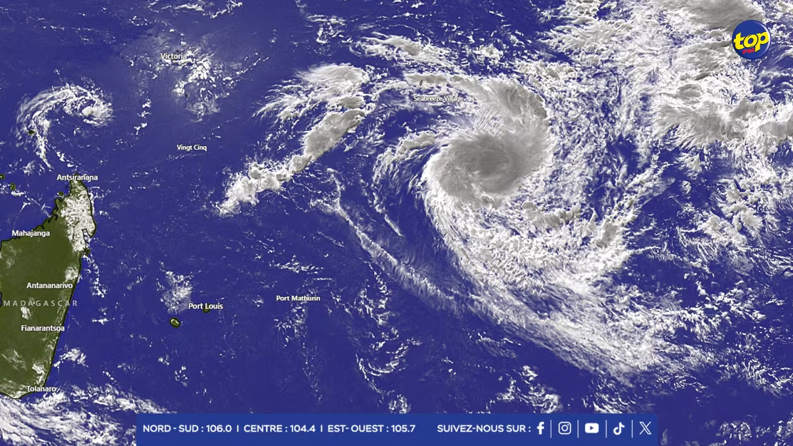 Météo : La forte tempête tropicale Bheki s’approche lentement de Maurice