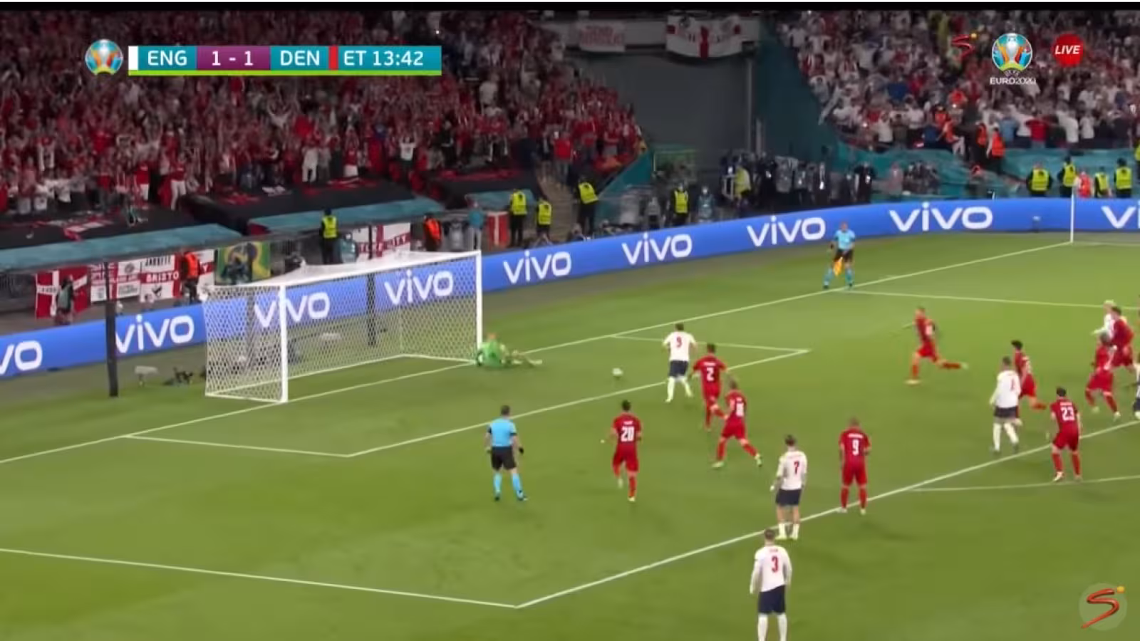 Angleterre 2 Danemark 1 : Vidéo des buts – polémique sur le penalty