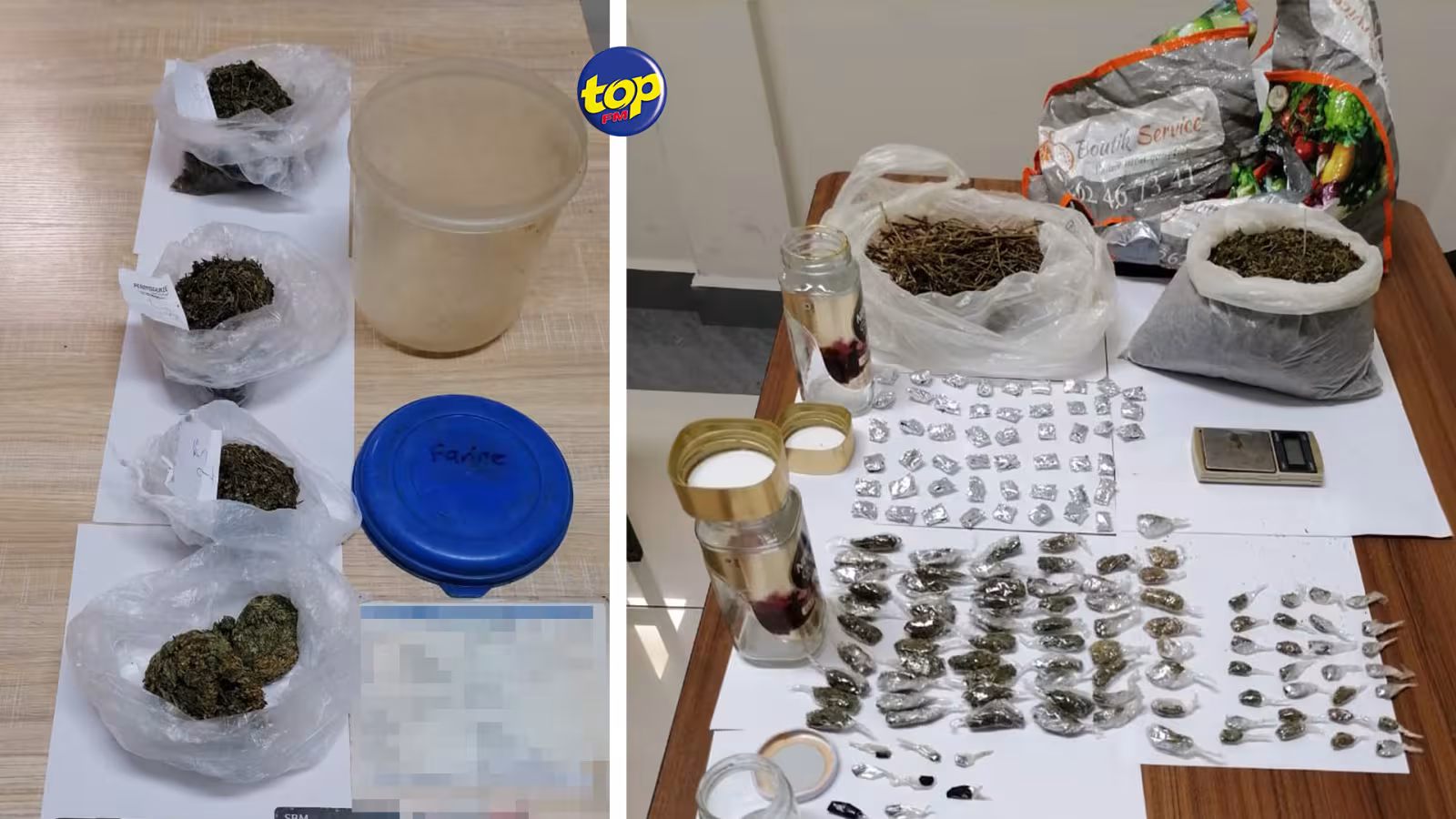 À Pointe aux Sables : En voyant des officiers de l’ADSU, 2 suspects prennent la fuite en abandonnant plusieurs sachets de cannabis