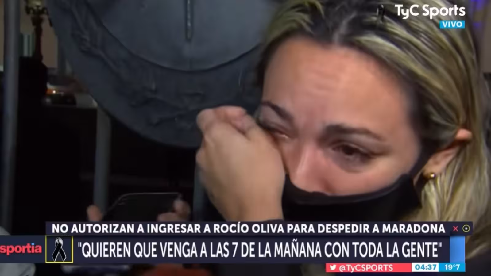 Cruel monde des vedettes : accès refusé à la compagne de Maradona pour lui rendre hommage