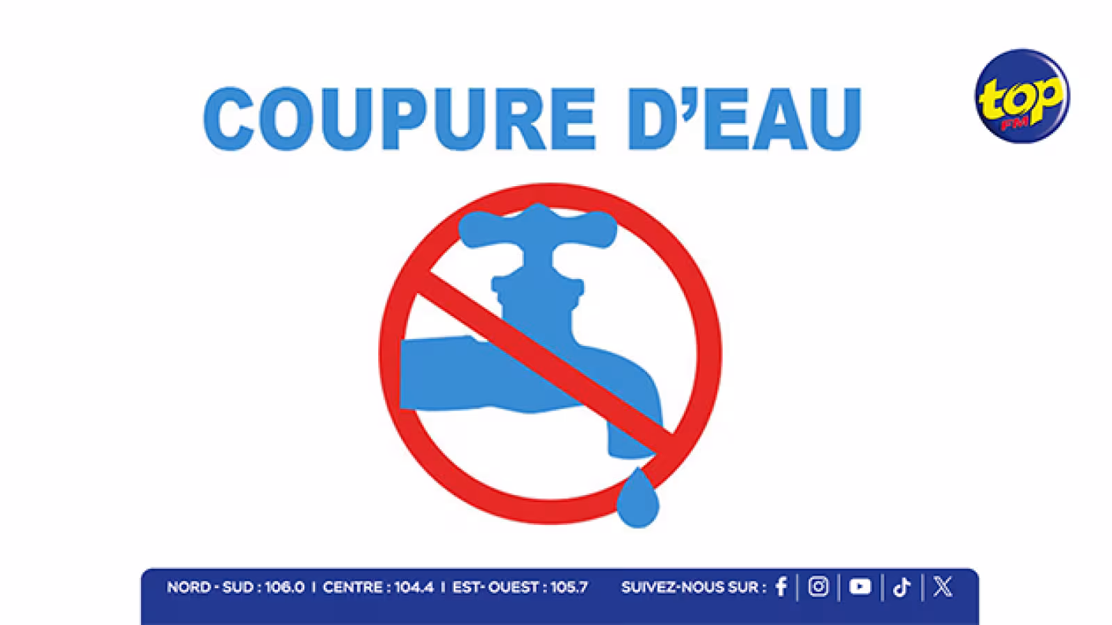 coupure d’eau
