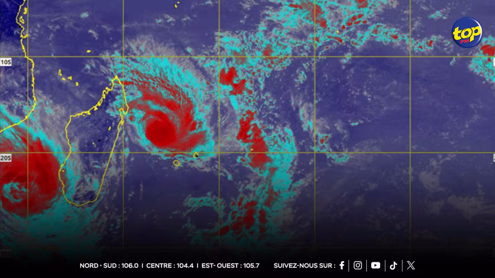 Un avertissement de cyclone de Classe III reste en vigueur à Maurice :  Garance s’est intensifié