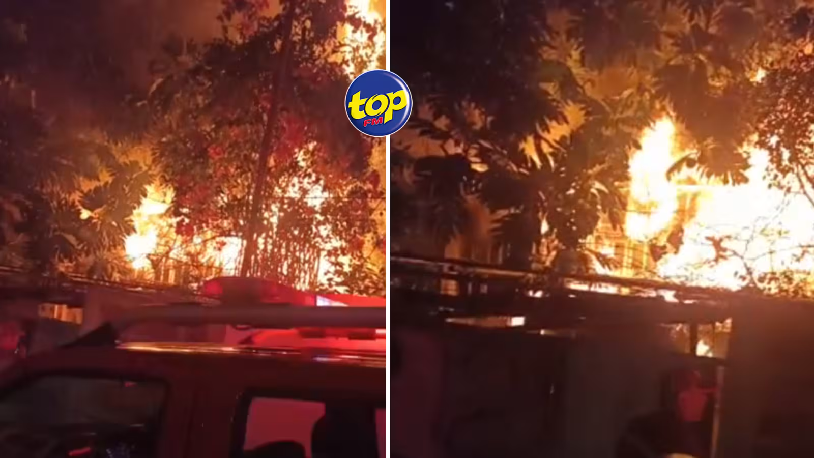 Une maison abandonnée a été  la proie des flammes ,à La Butte hier