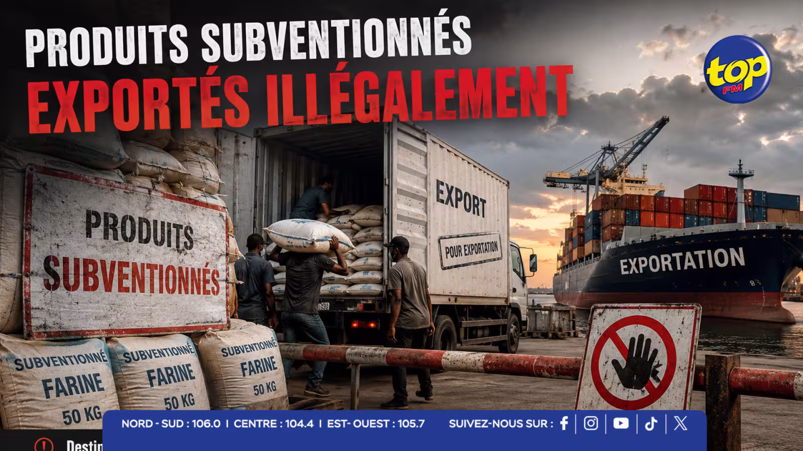Produits subventionnés exportés illégalement : de lourdes sanctions à venir