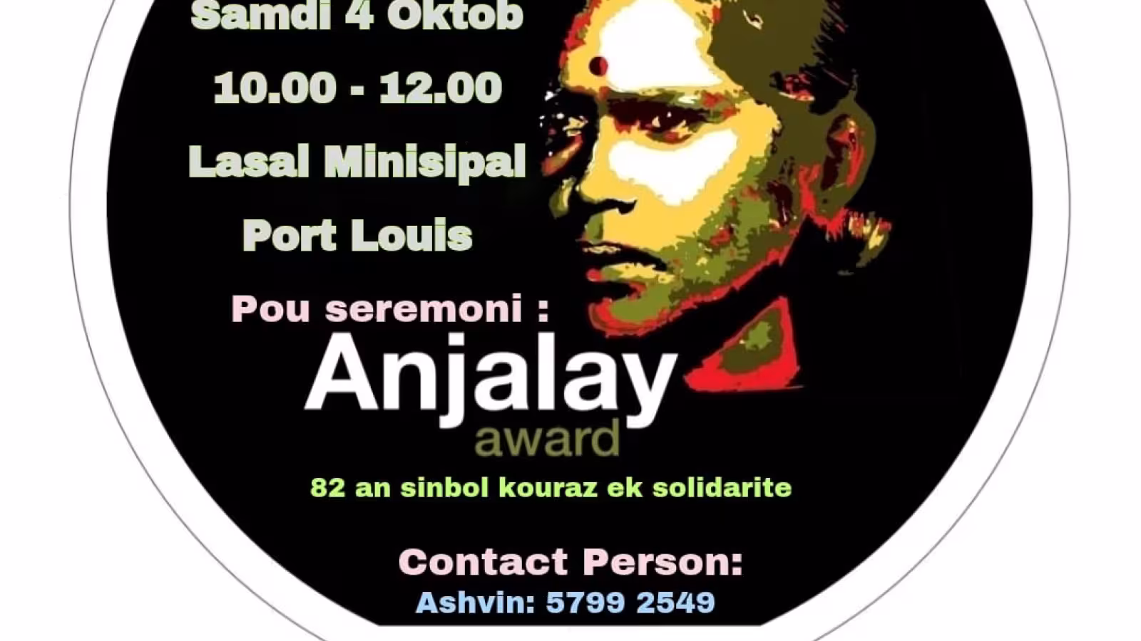 Anjalay Award 2025 : Courage et engagement syndical récompensés ce samedi