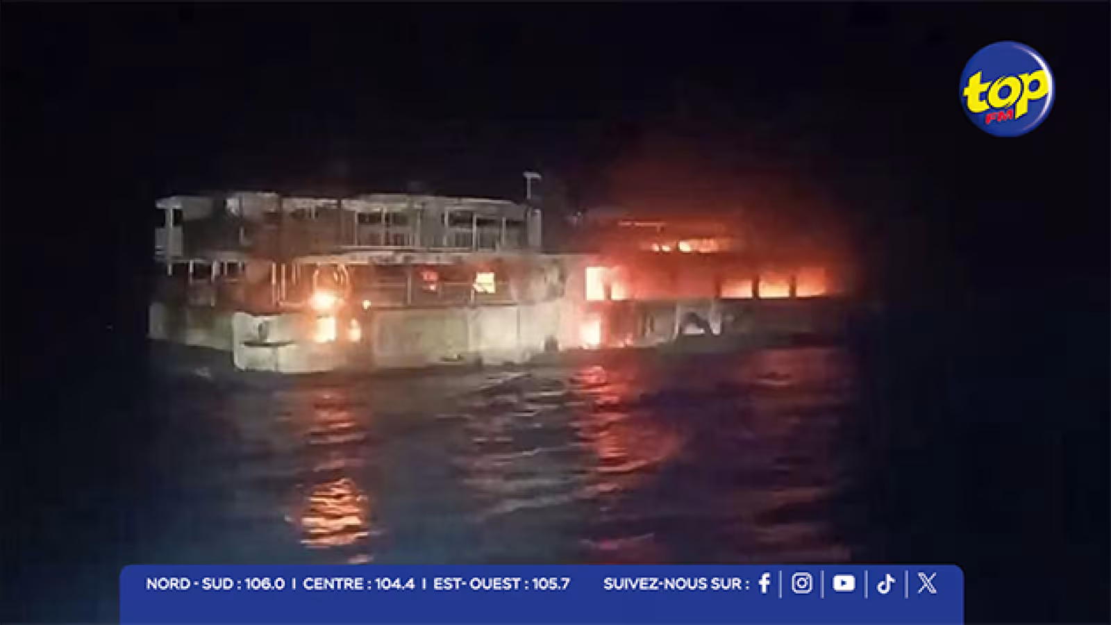 Aux Philippines : Tragique incendie d'un ferry au large de Palawan avec au moins 5 morts et 87 disparus