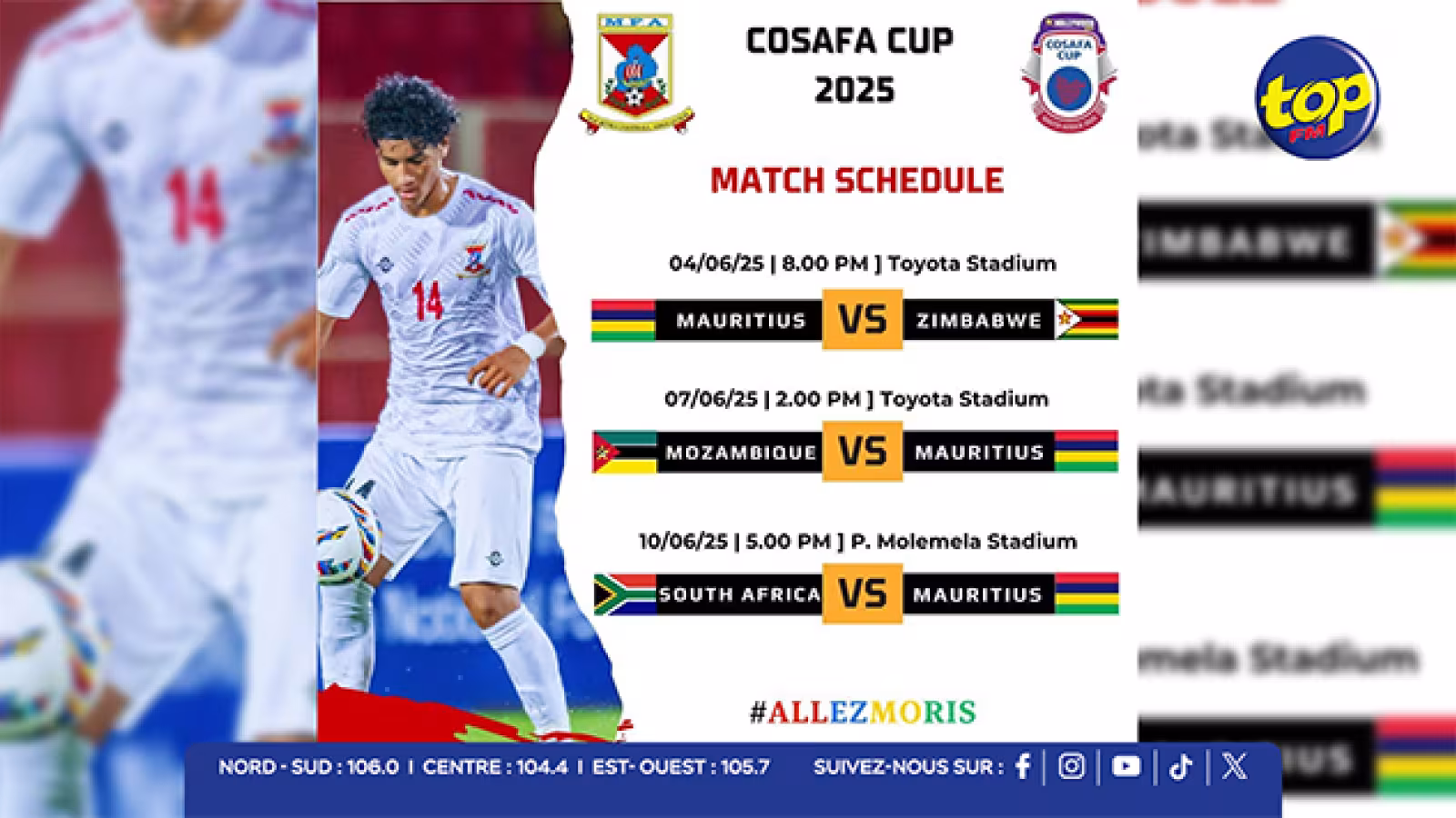 COSAFA Cup 2025 : La sélection mauricienne dévoilée !