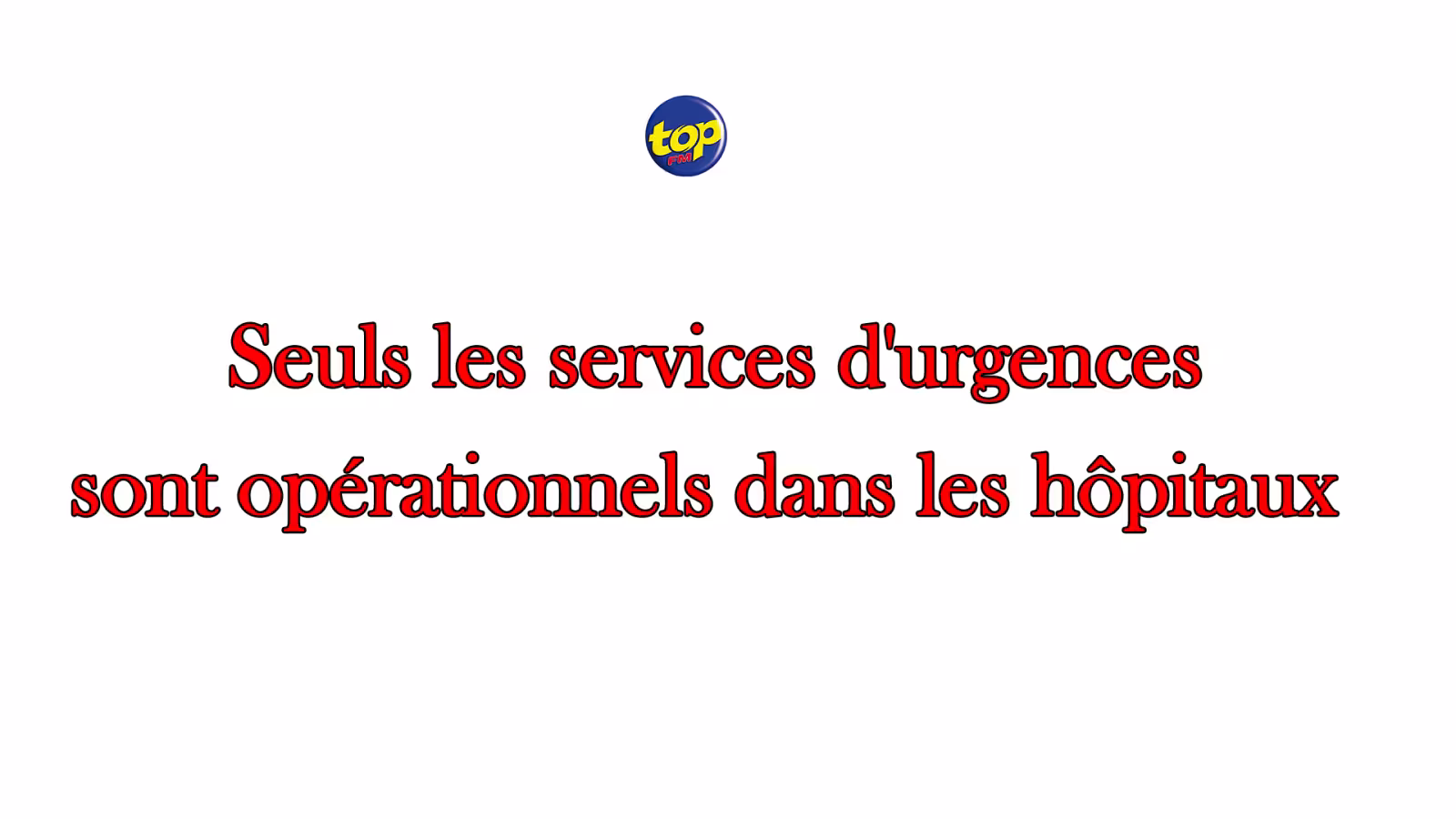 Avis de pluies torrentielles : seuls les services d’urgences sont opérationnels dans les hôpitaux