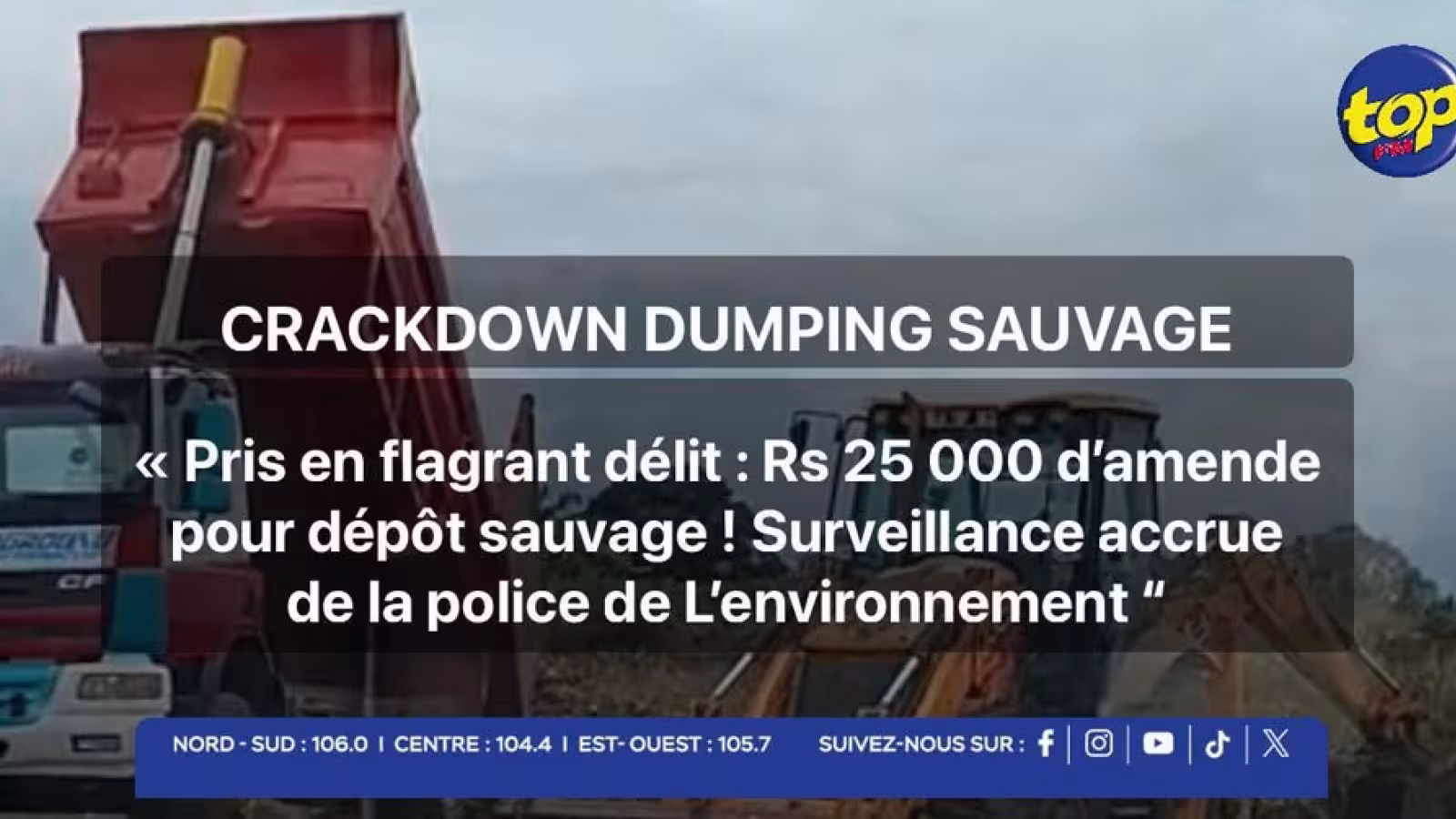Infraction environnementale à Schoenfeld, Rivière du Rempart
