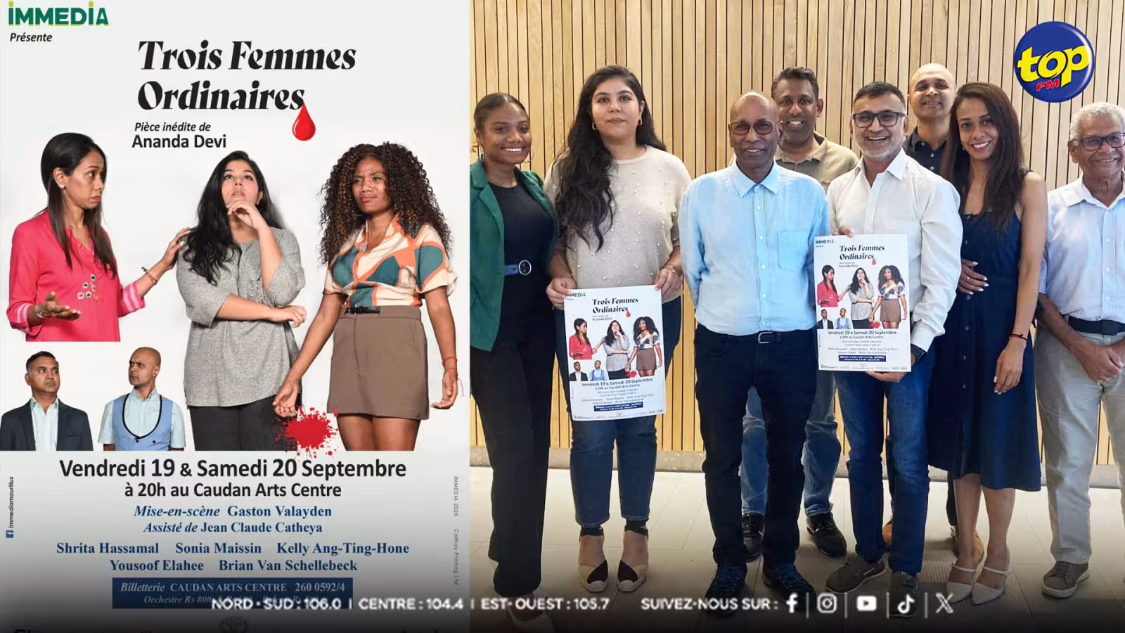 « Trois femmes ordinaires » : Ananda Devi fait son entrée au théâtre avec une création percutante