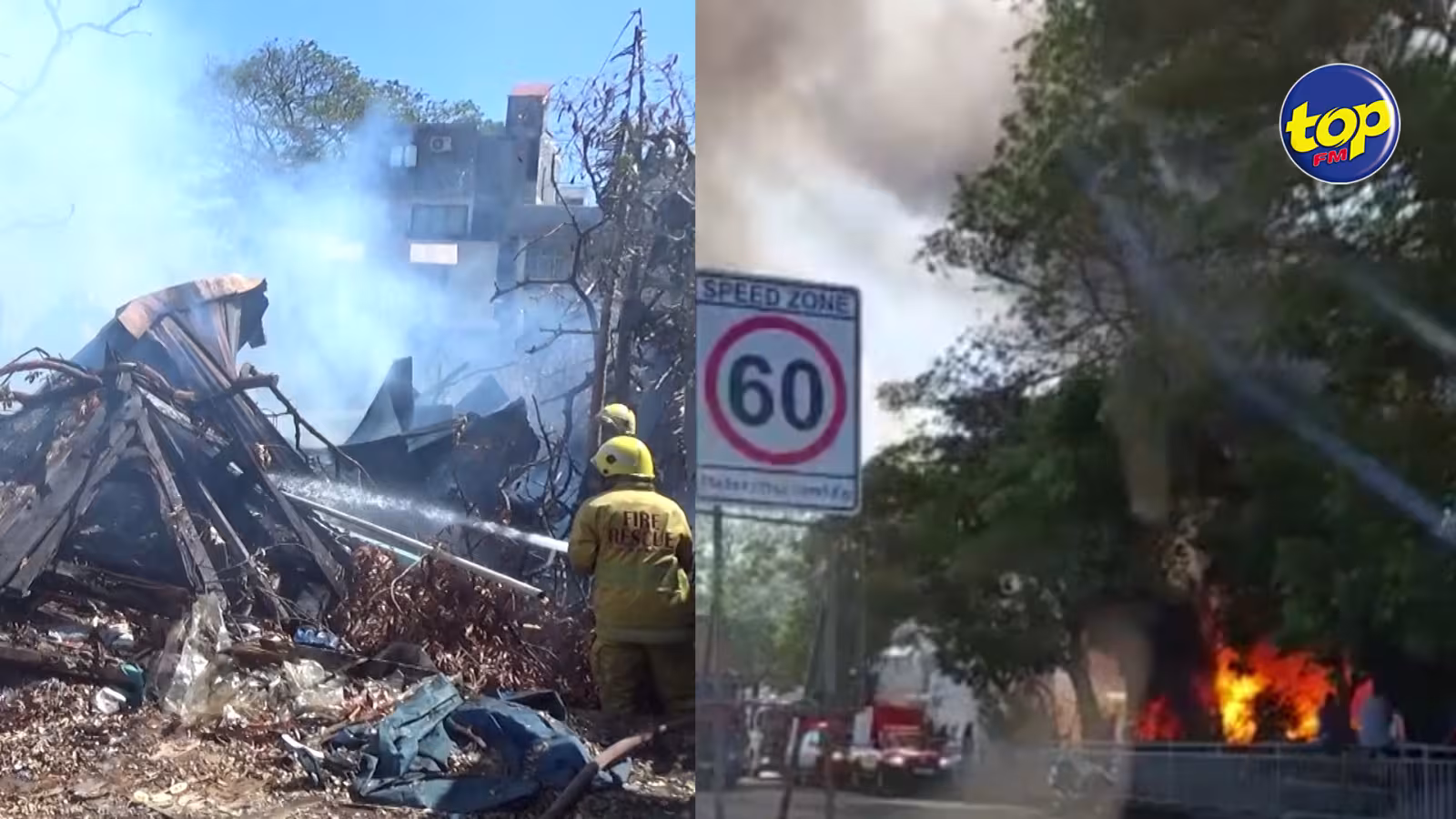 Vis-à-vis du collège Royal de Port Louis: Un violent incendie ravage un bâtiment ministère des Infrastructures publiques ce matin
