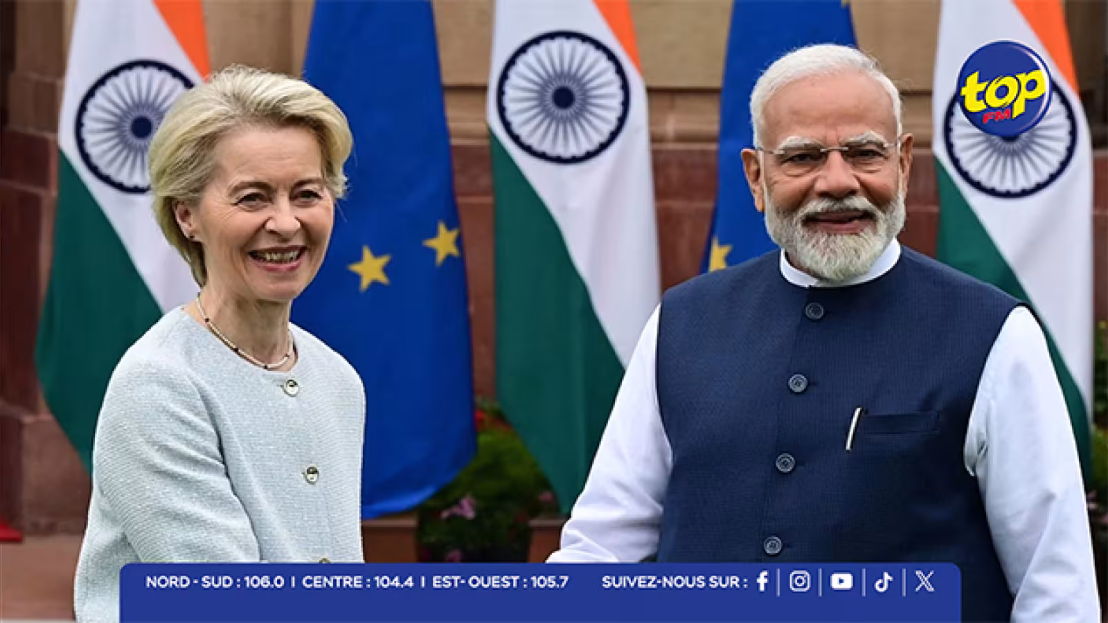 Inde et Union européenne concluent un accord de libre-échange après près de deux décennies de négociations