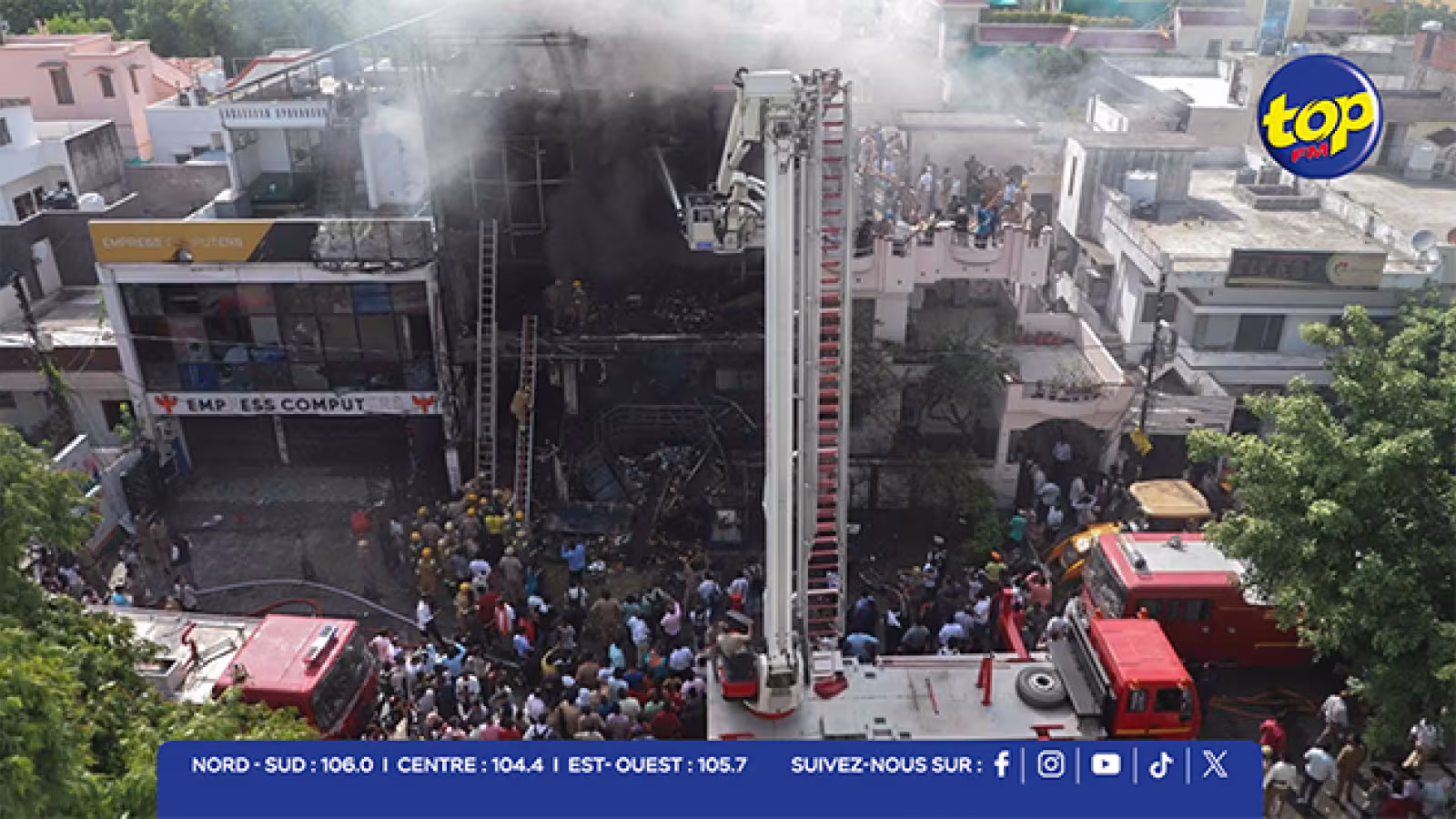 Inde : au moins 15 morts dans l’incendie d’un immeuble commercial à Lucknow