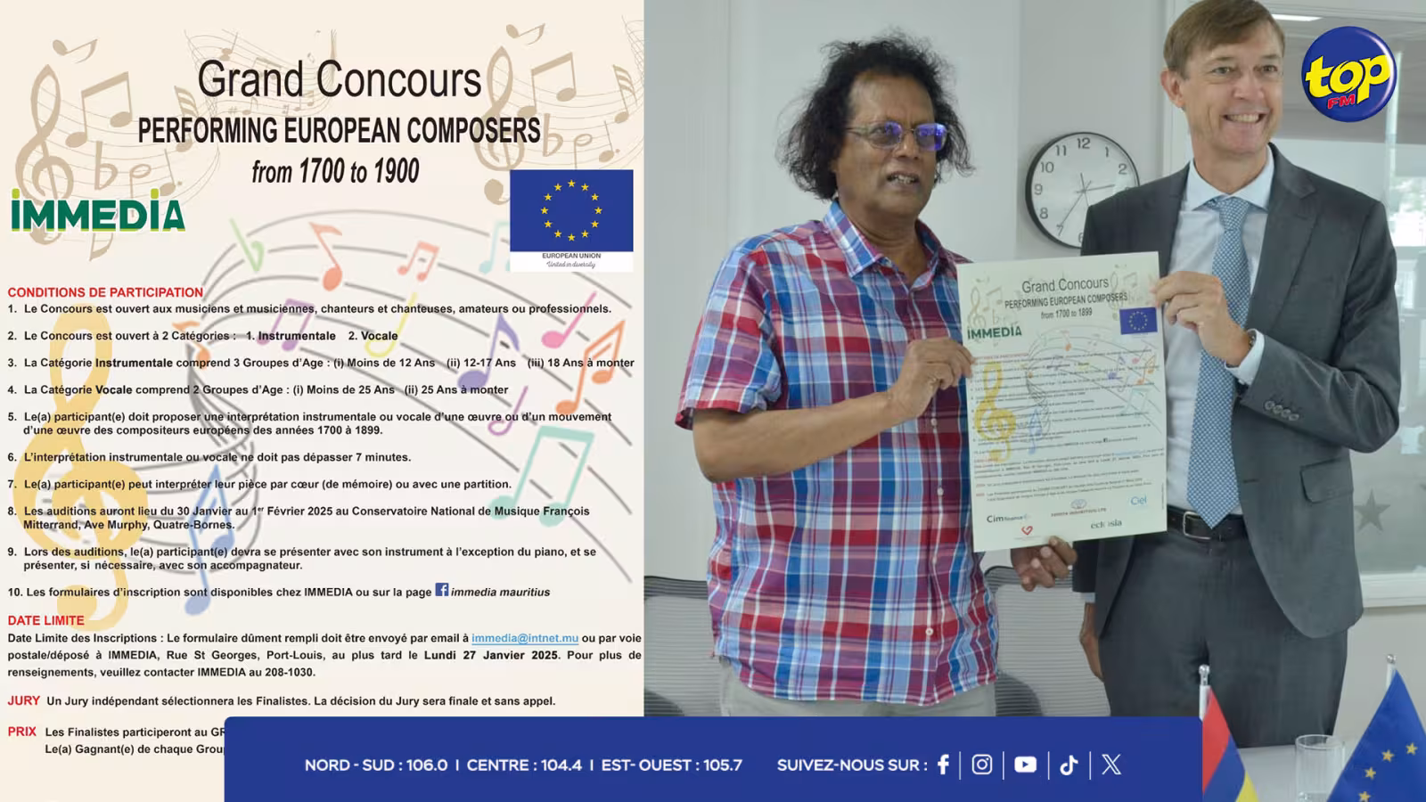 Concours de musique classique : Immedia annonce un événement majeur 