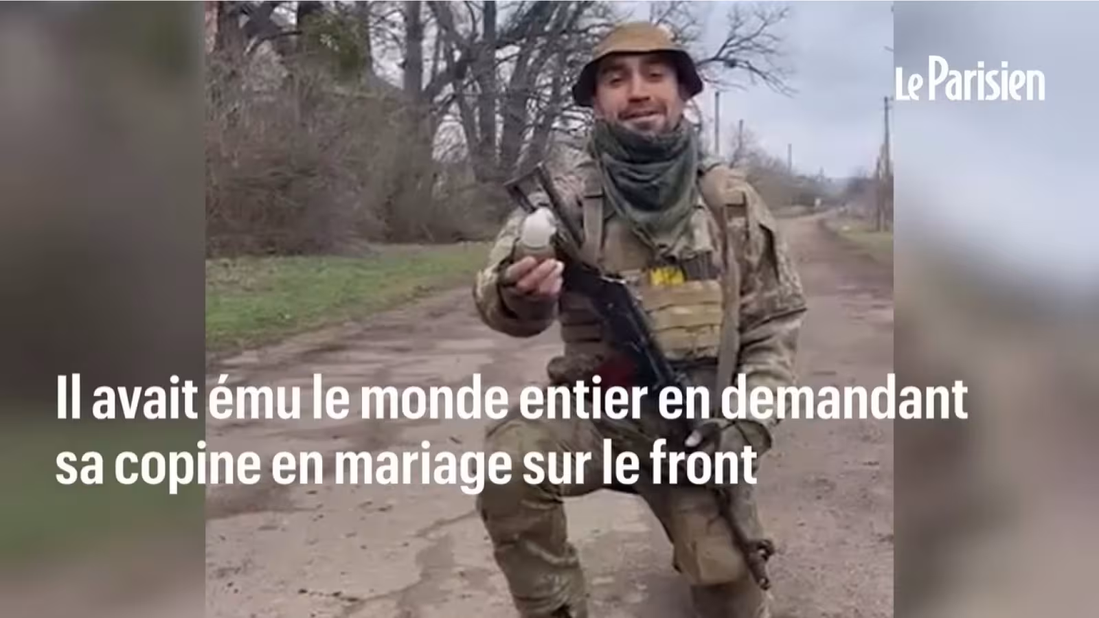 Le journaliste ukrainien qui avait fait sa demande en mariage sur le front est mort au combat