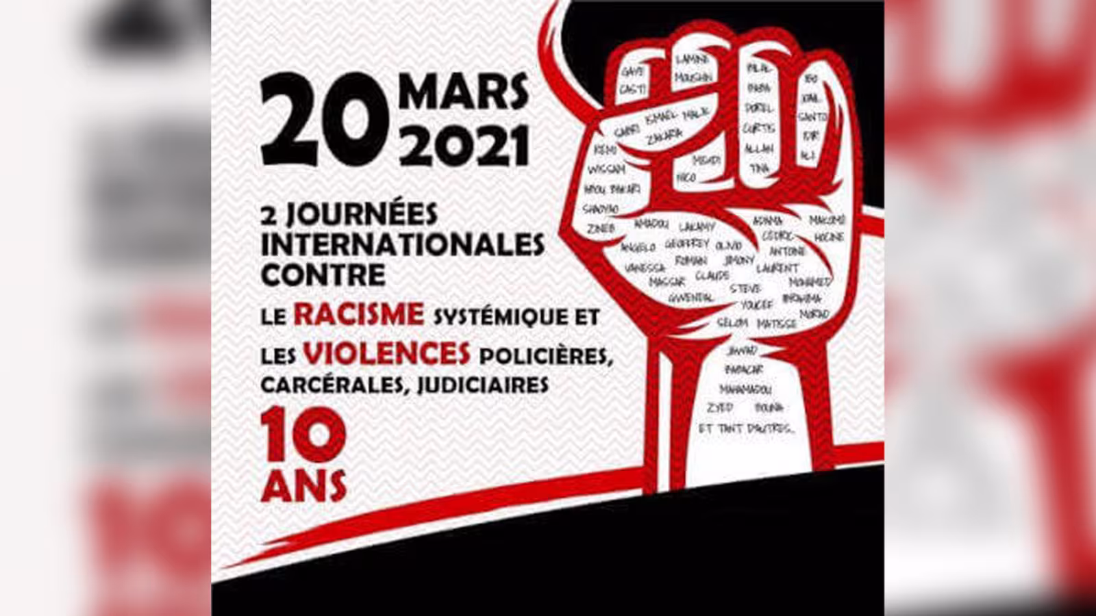 Journée internationale de lutte contre les violences policières