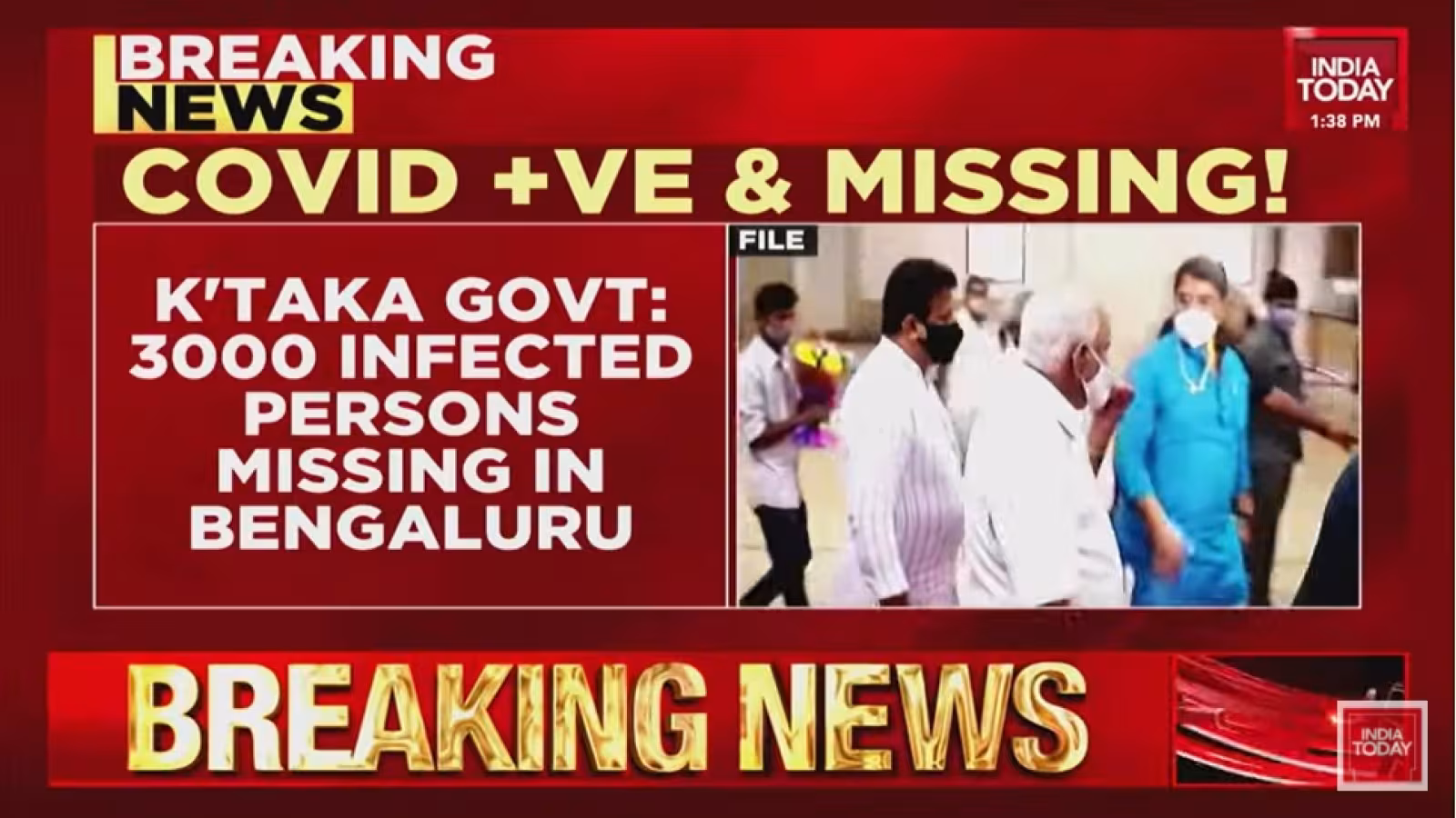 Karnataka : 3 000 patients Covid-19 en auto-isolation disparaissent